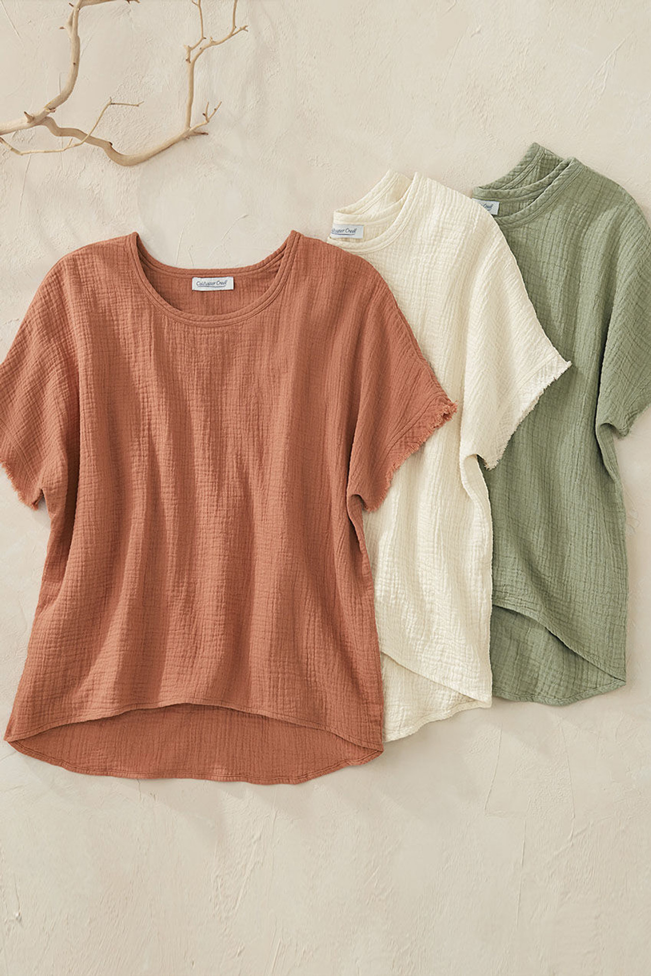Summer Breeze Gauze Dolman Top