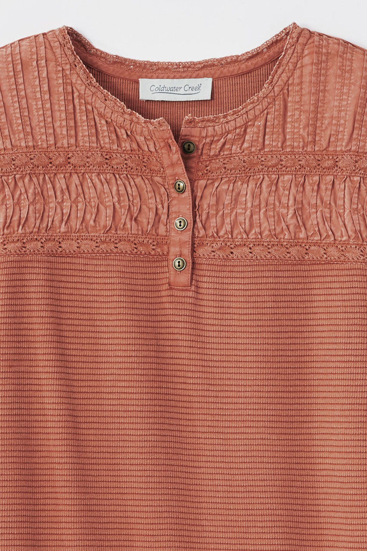 Textured Knit Henley