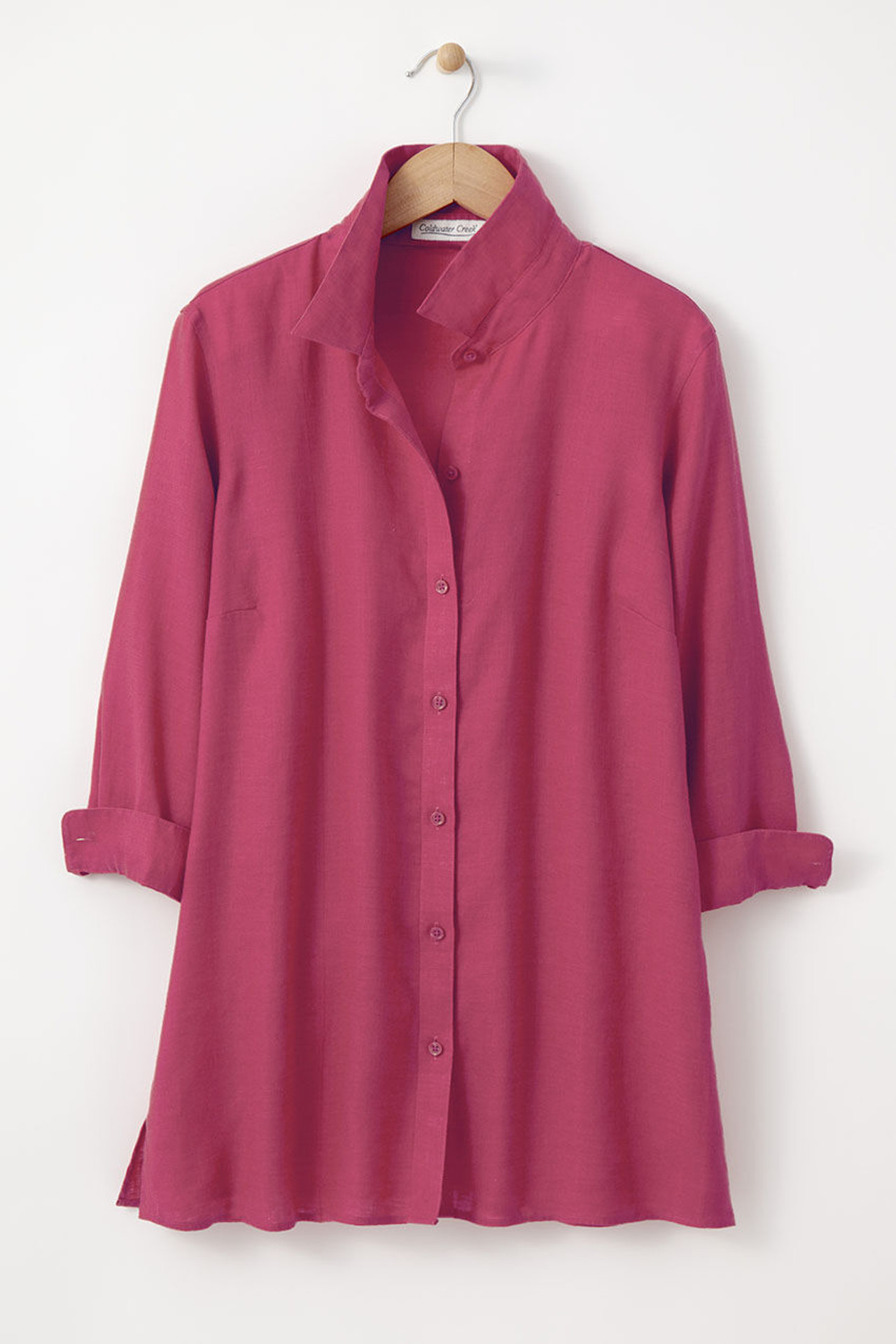 Easy-Care Linen Big Shirt