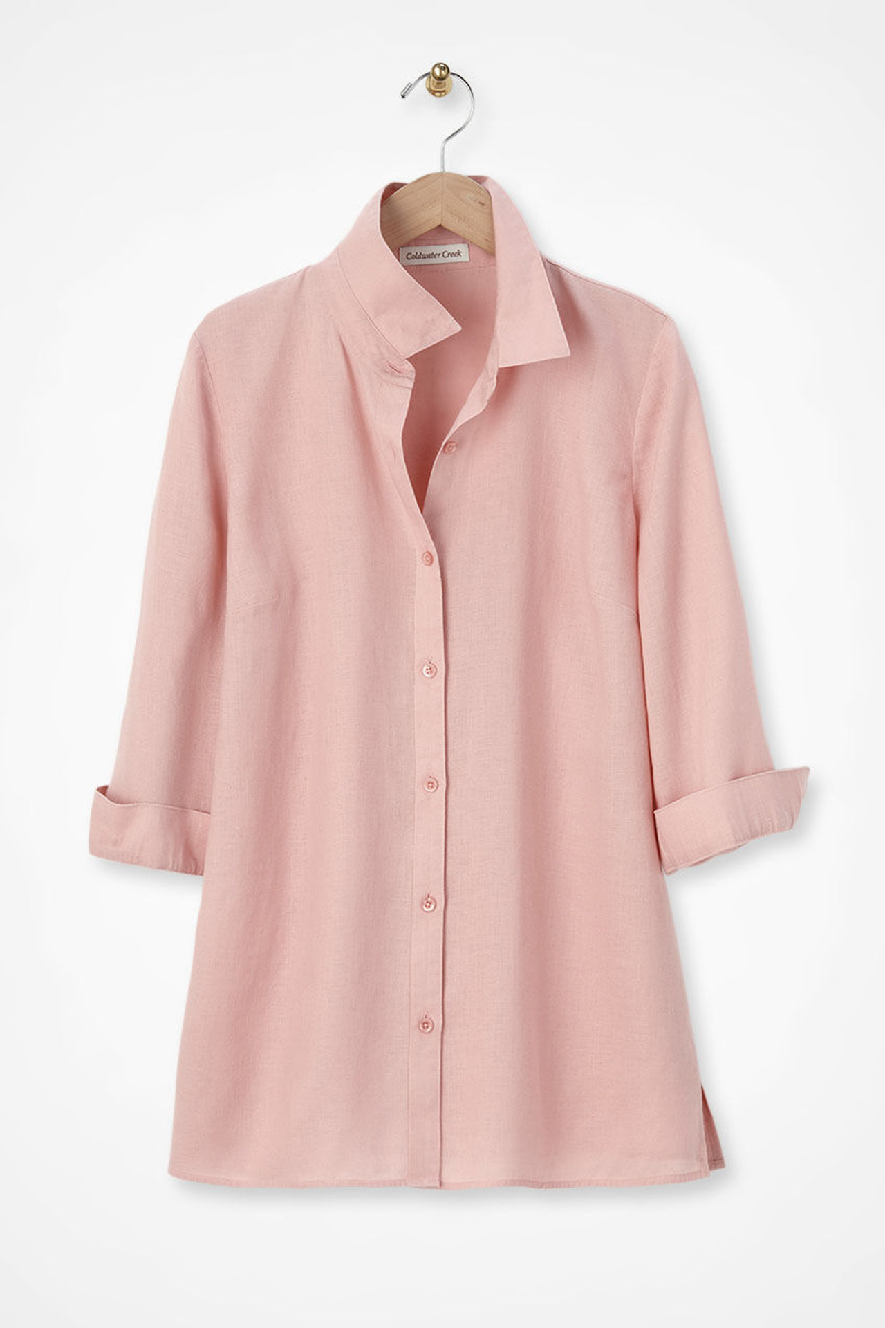 Easy-Care Linen Big Shirt