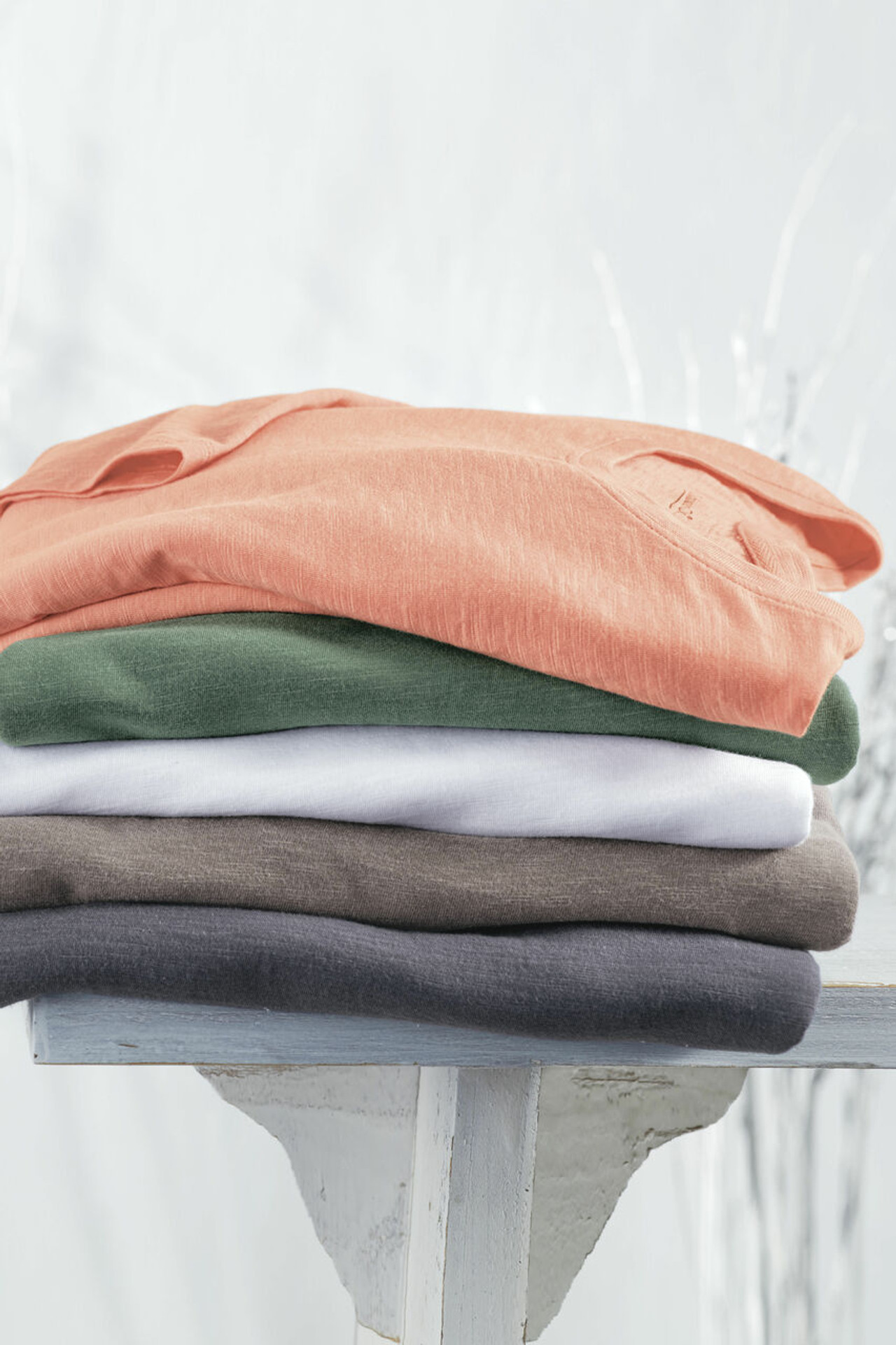 Just Right 3/4-Sleeve Slub-Knit Tee