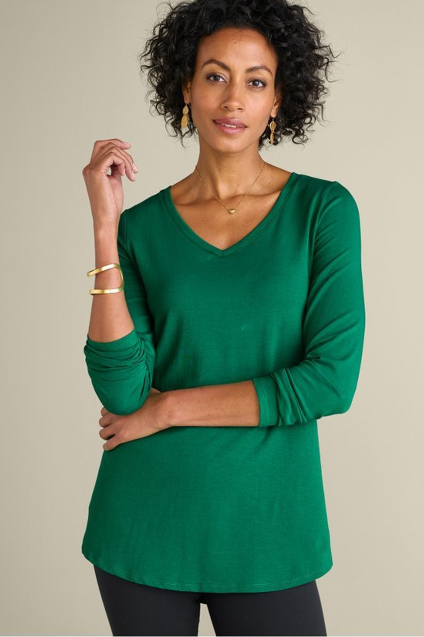 SoftEssential™ Supima® Isabel Long Sleeve Tunic