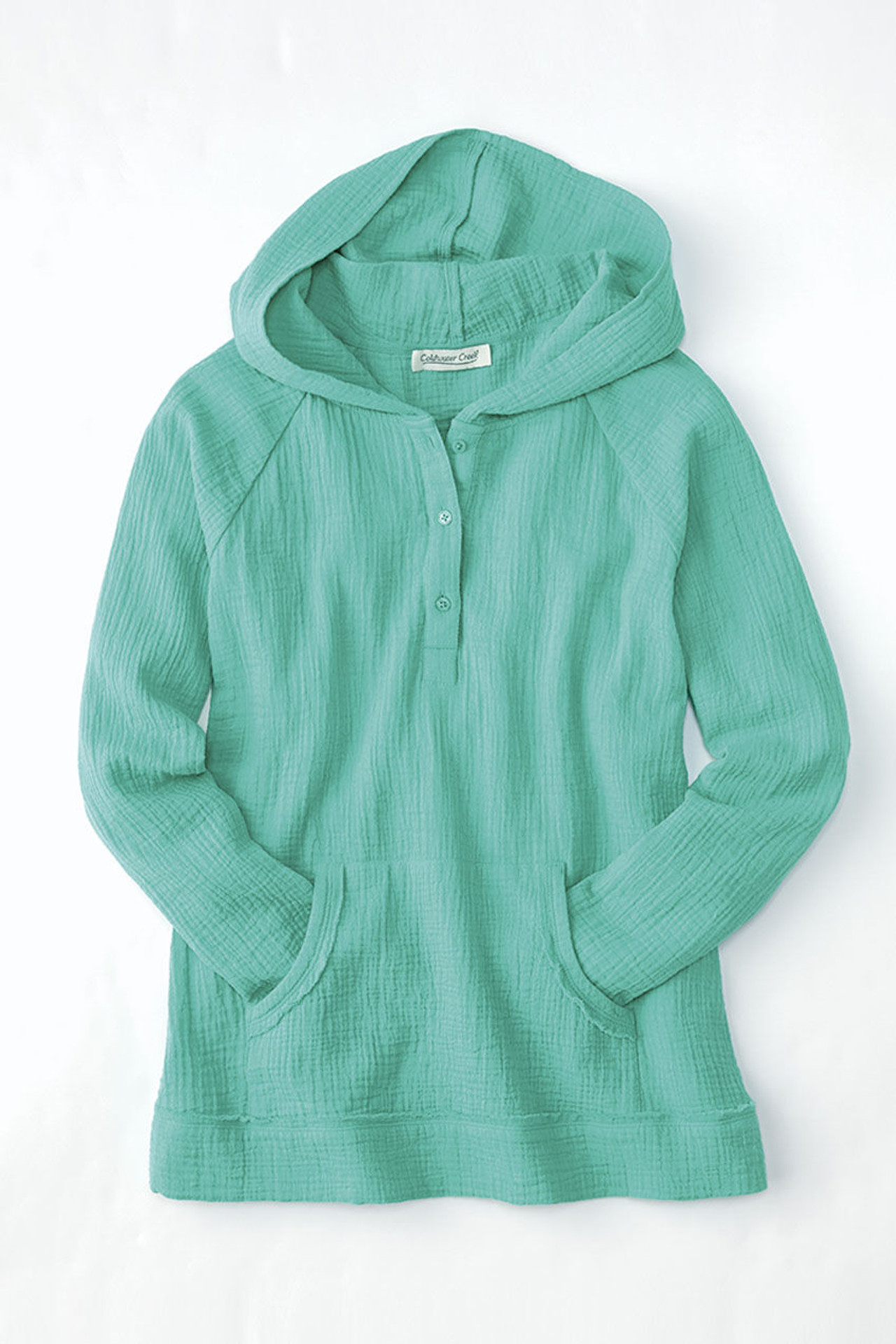 Summer Breeze Hooded Gauze Pullover