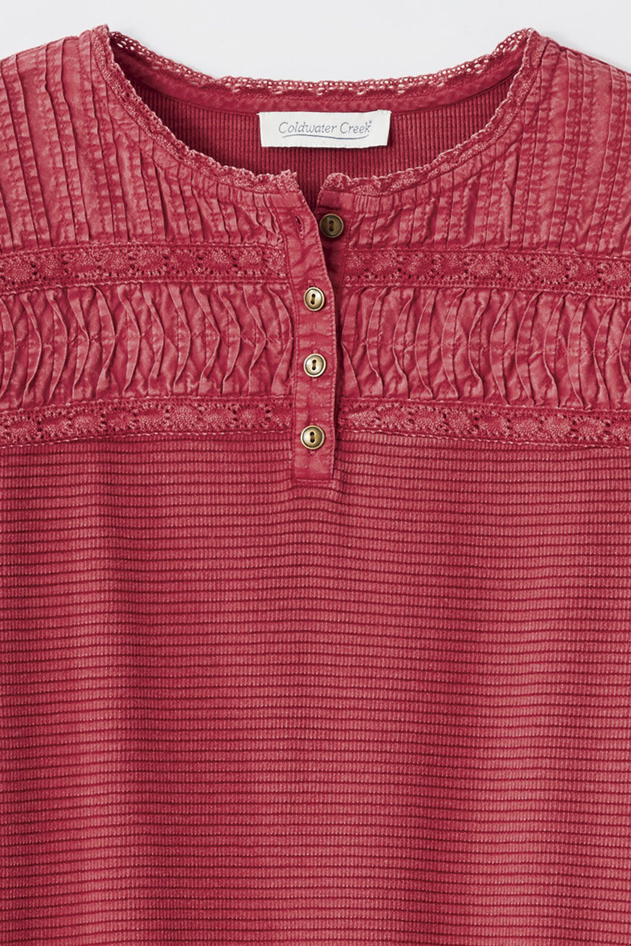 Textured Knit Henley