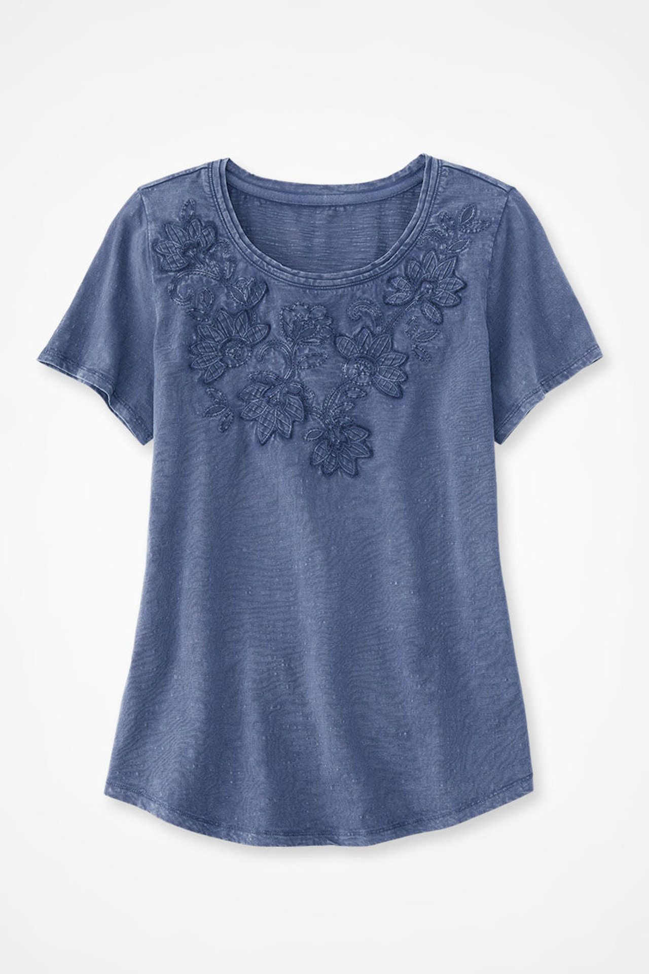 Swirling Petals Slub Tee