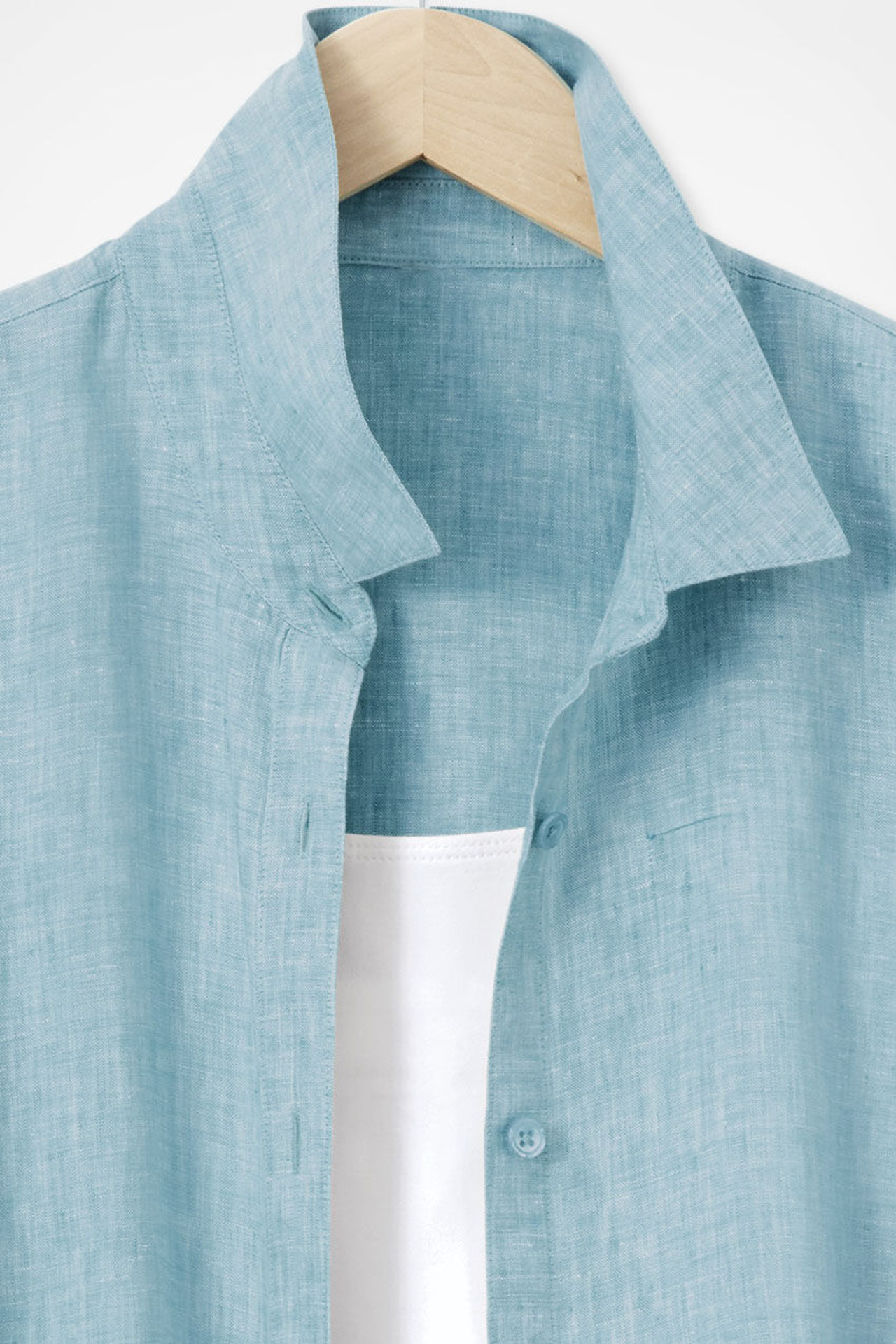 Easy-Care Linen Big Shirt