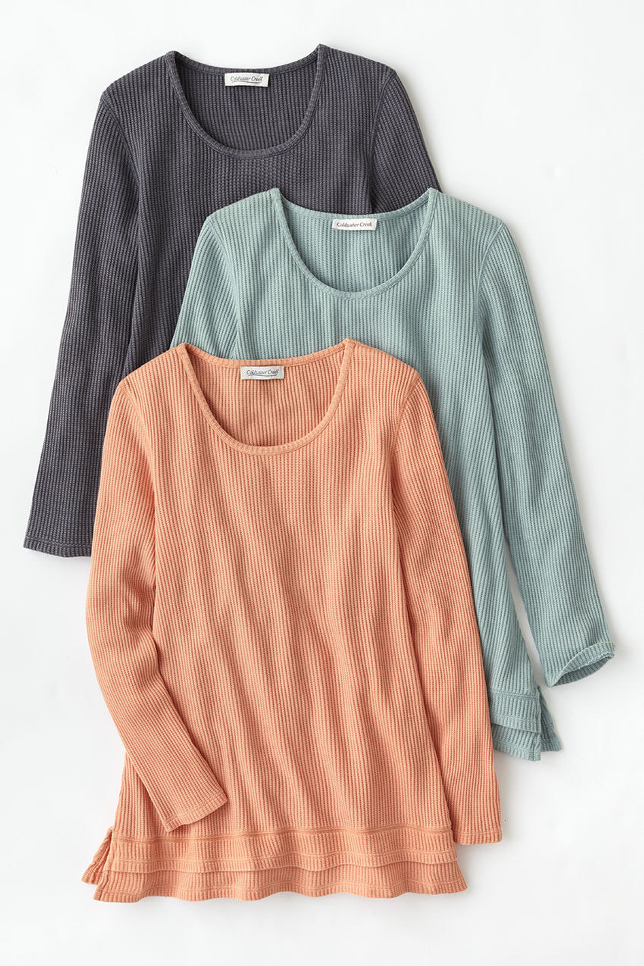 Layered-Look Waffle Tunic