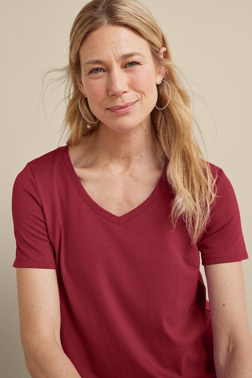 SoftEssential™ Supima® Isabel Short Sleeve Tunic