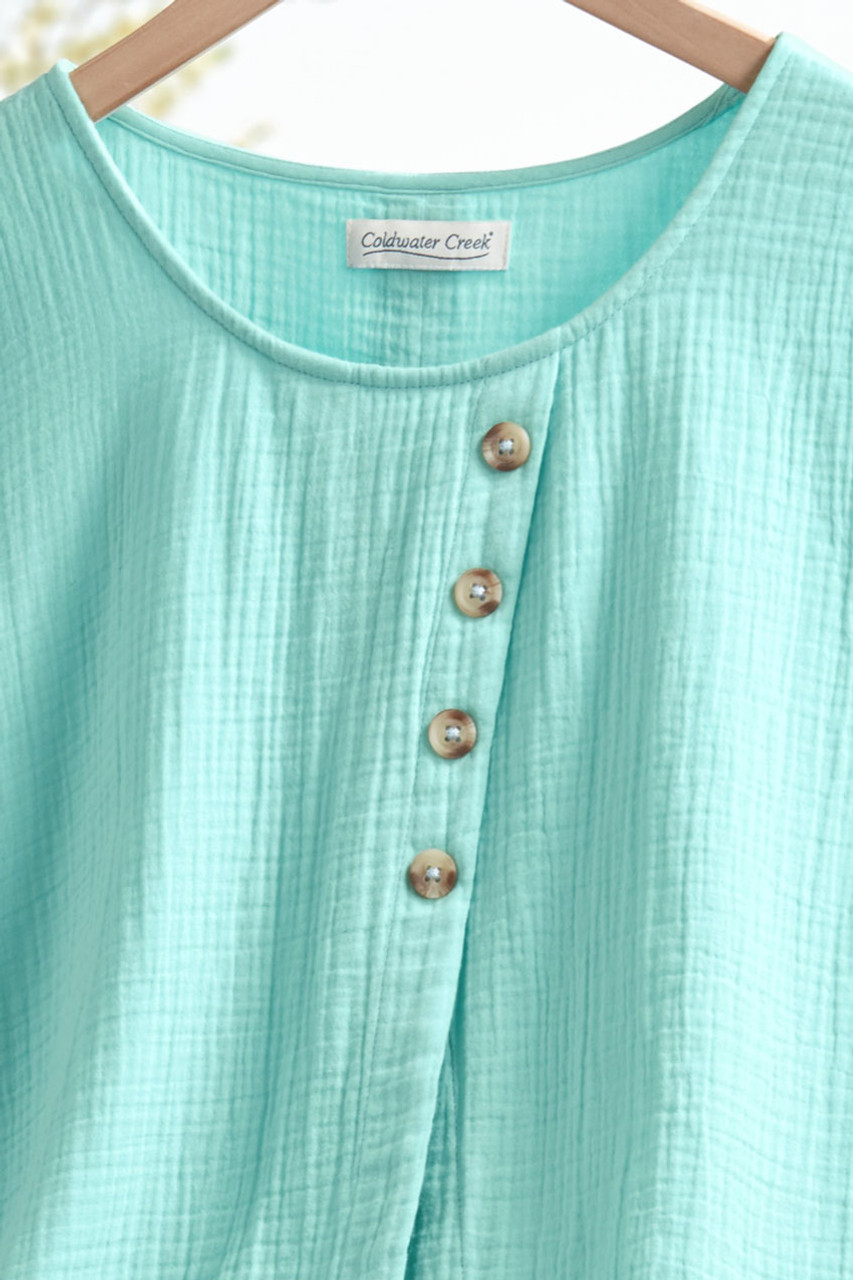 Light as Air Gauze Pullover Tunic Top