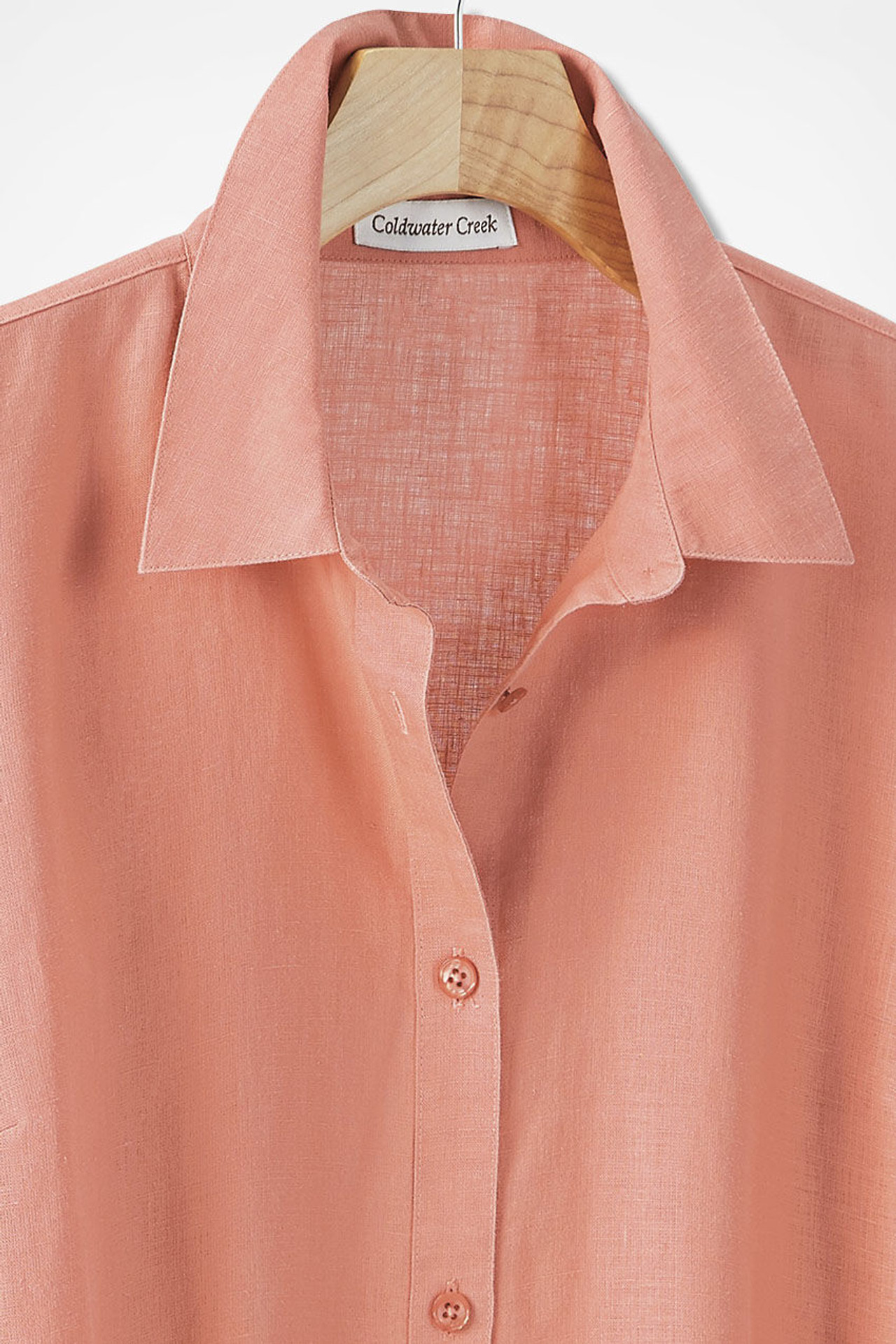 Easy-Care Linen Big Shirt