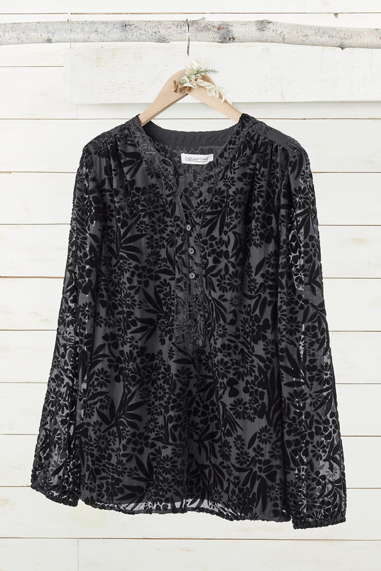 Velvet Burnout Tunic