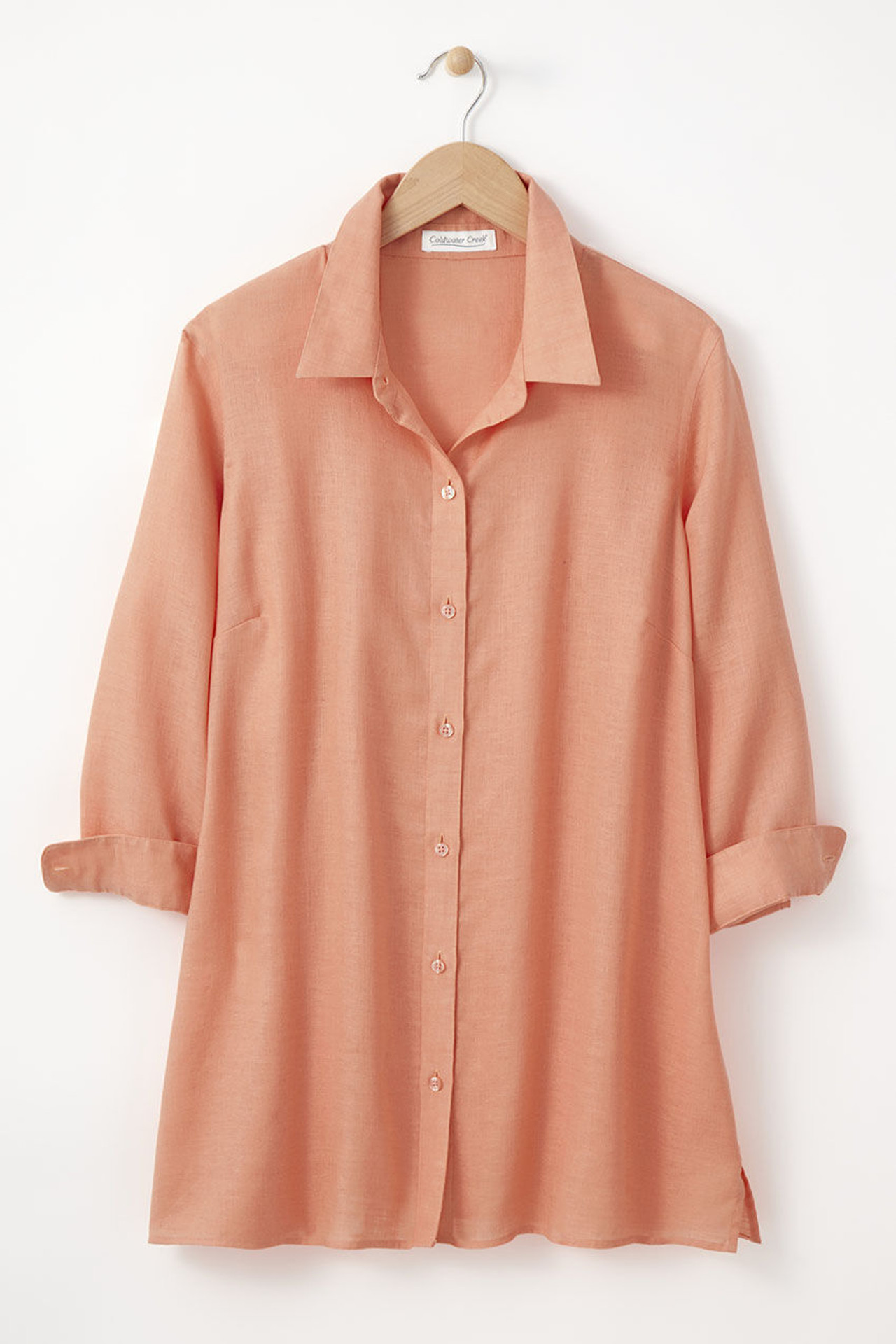Easy-Care Linen Big Shirt