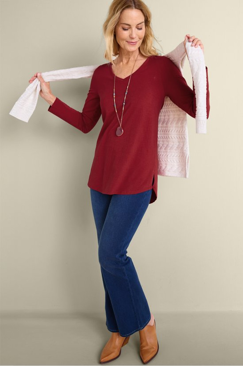 SoftEssential™ Supima® Isabel Long Sleeve Tunic