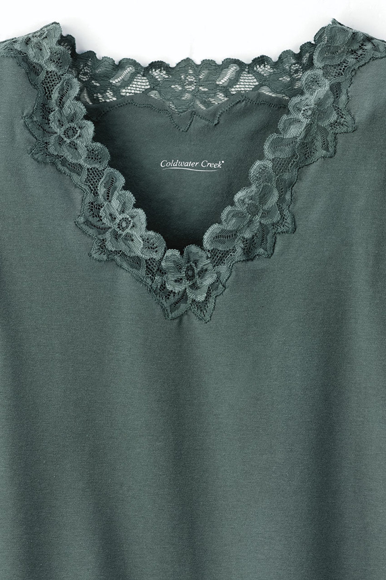 Longer Length Double Lace Tank