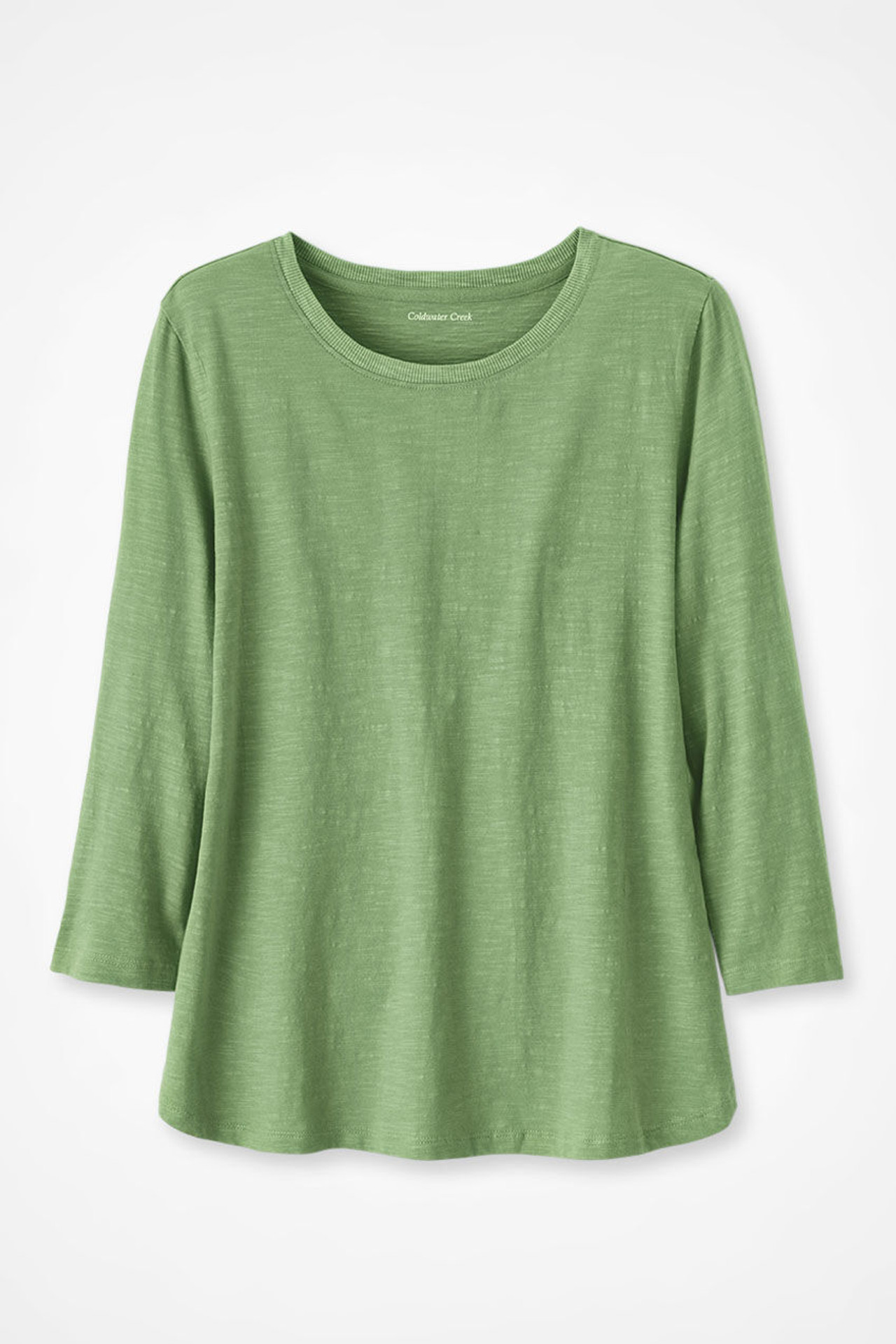 Just Right 3/4-Sleeve Slub-Knit Tee