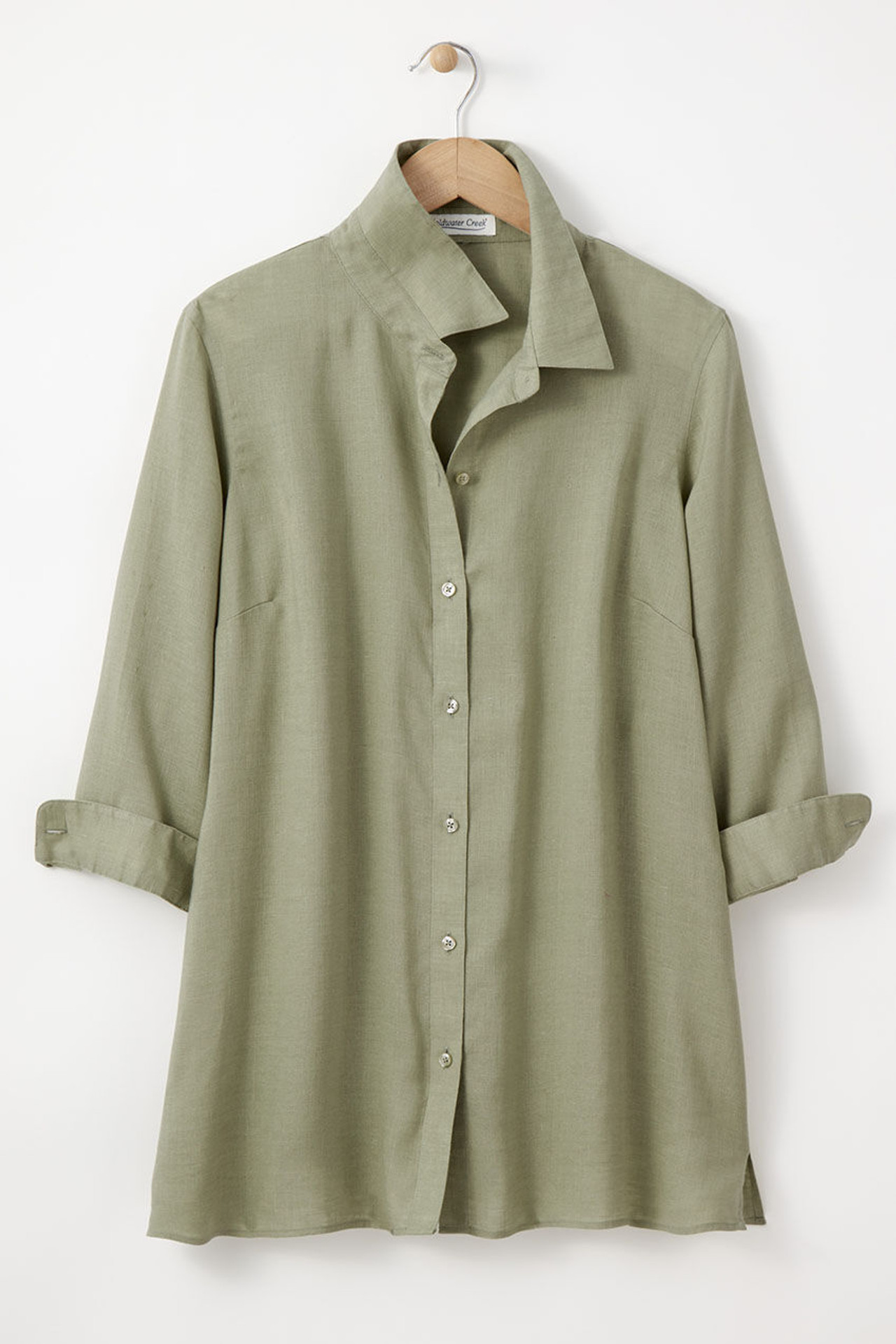 Easy-Care Linen Big Shirt