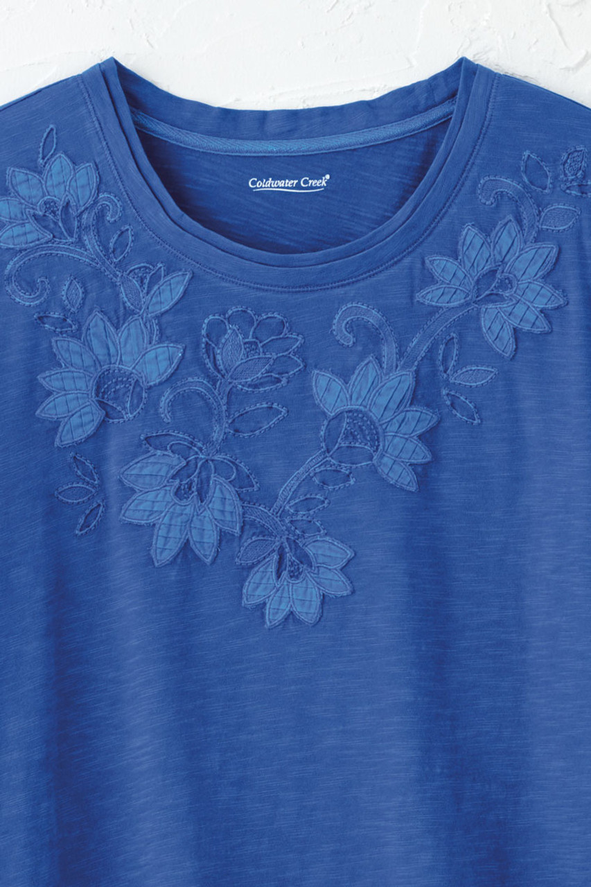 Swirling Petals Slub Tee
