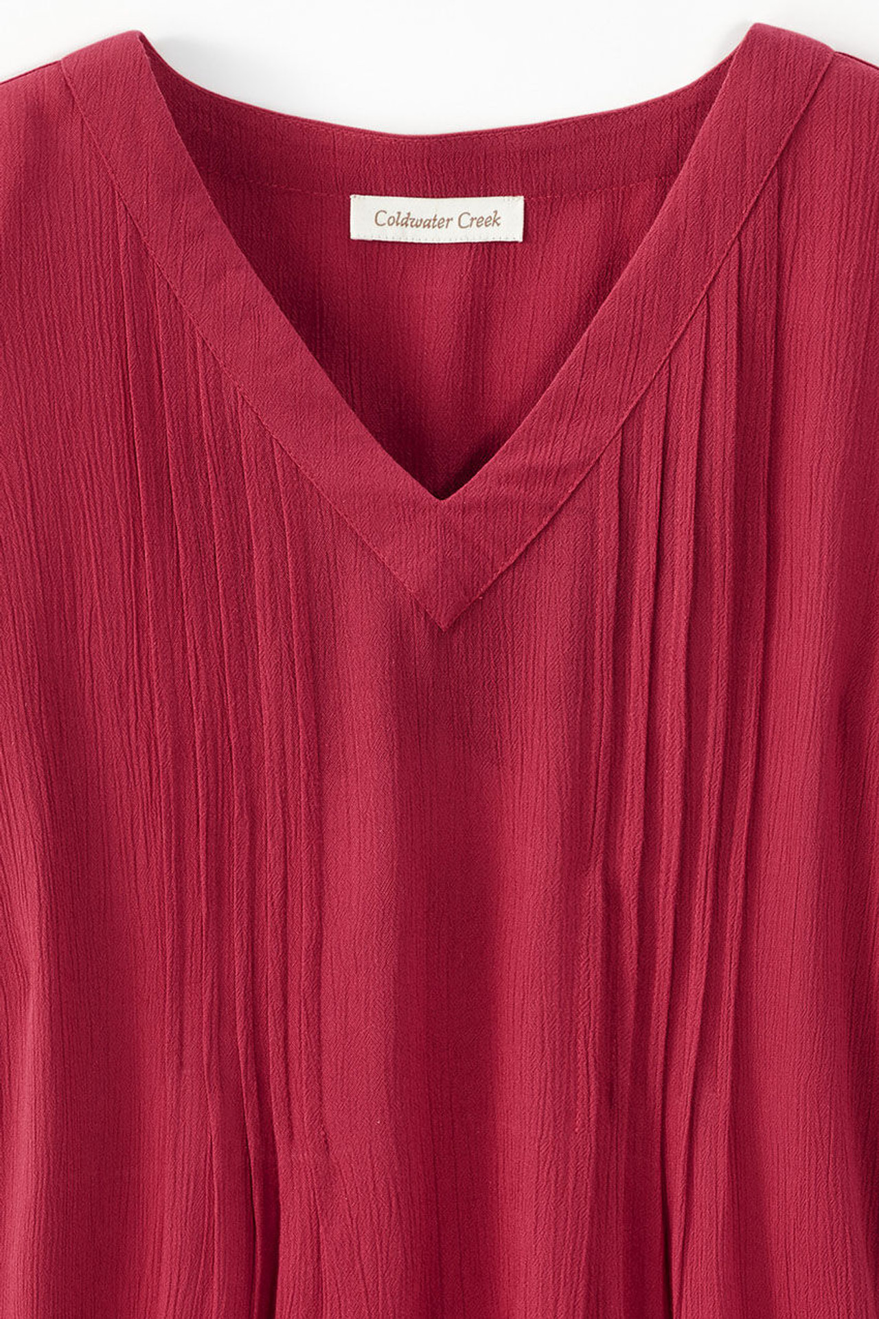 Solstice Tuck-and-Release Cap-Sleeve Blouse