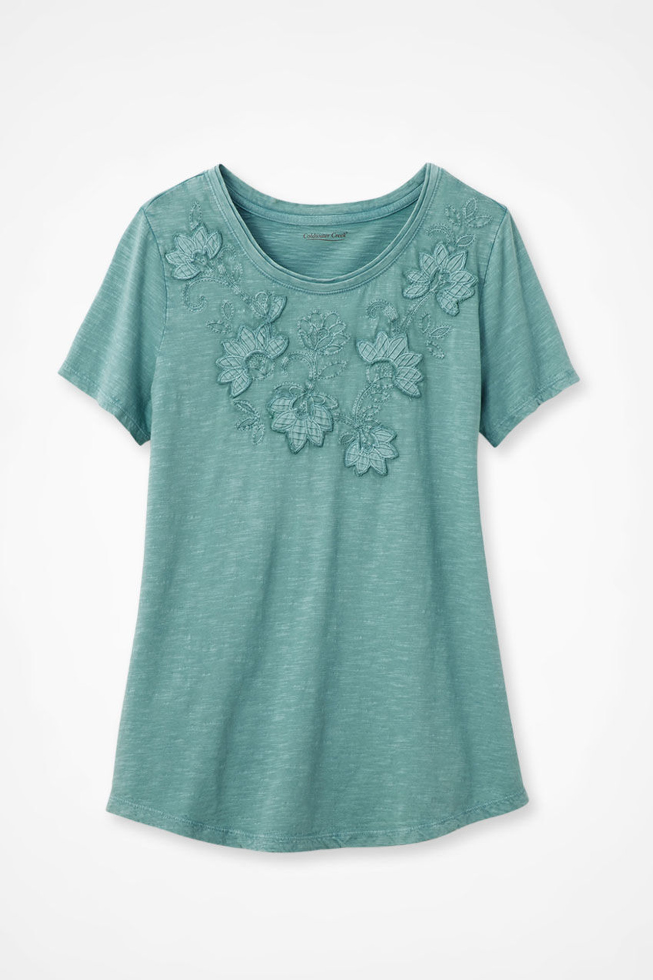 Swirling Petals Slub Tee