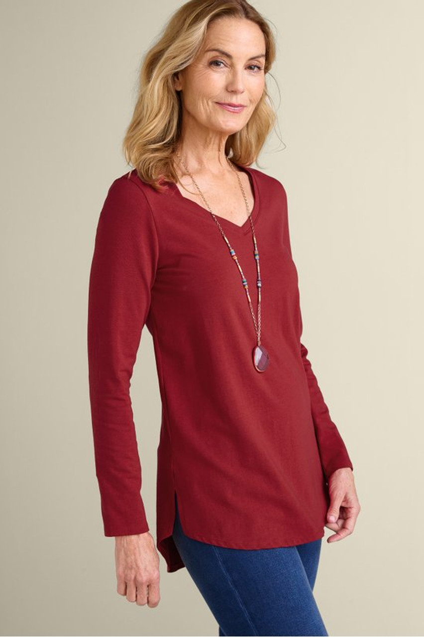 SoftEssential™ Supima® Isabel Long Sleeve Tunic