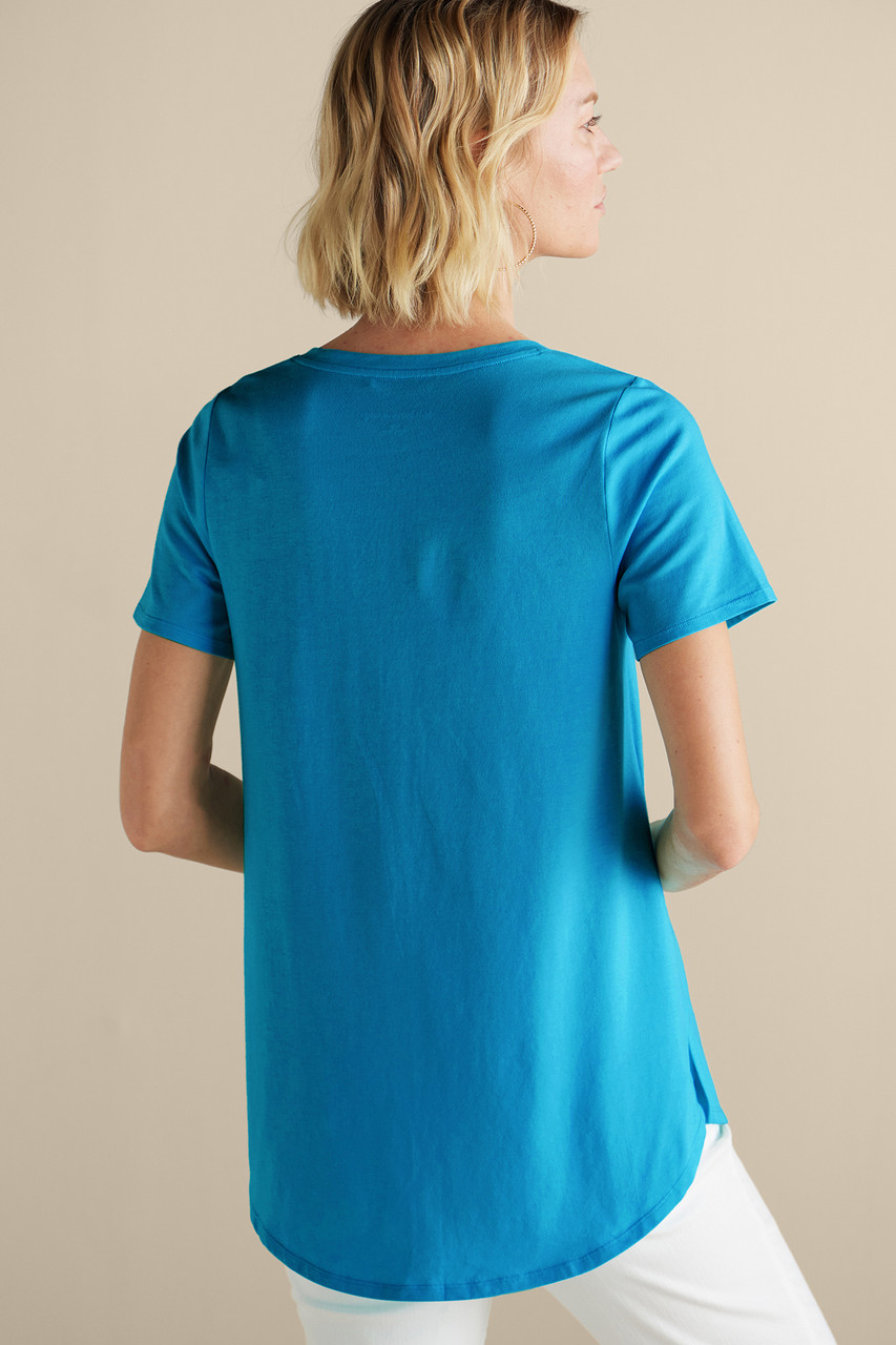 SoftEssential™ Supima® Isabel Short Sleeve Tunic