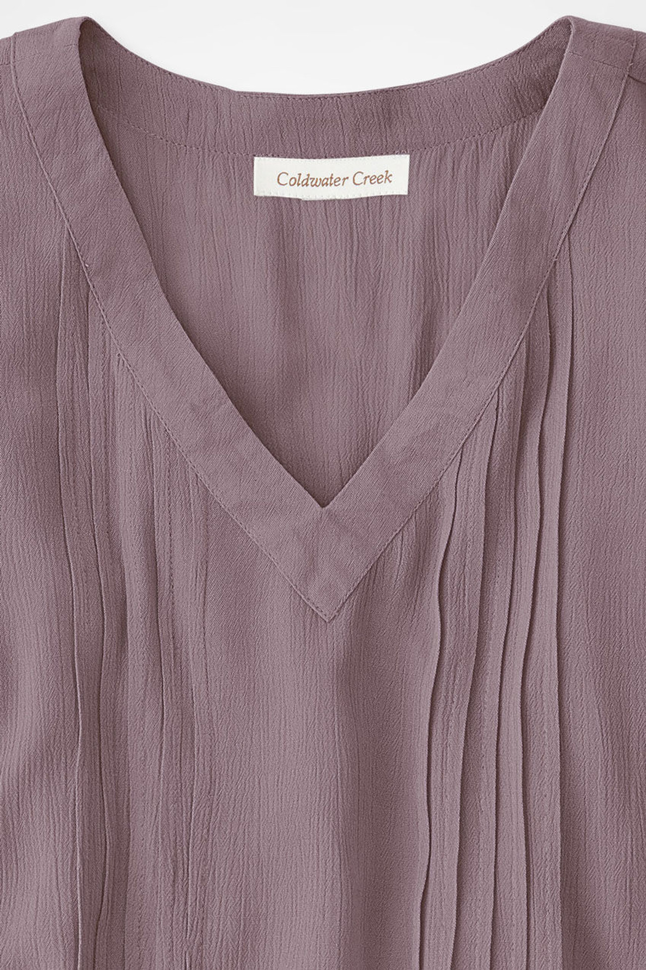 Solstice Tuck-and-Release Cap-Sleeve Blouse