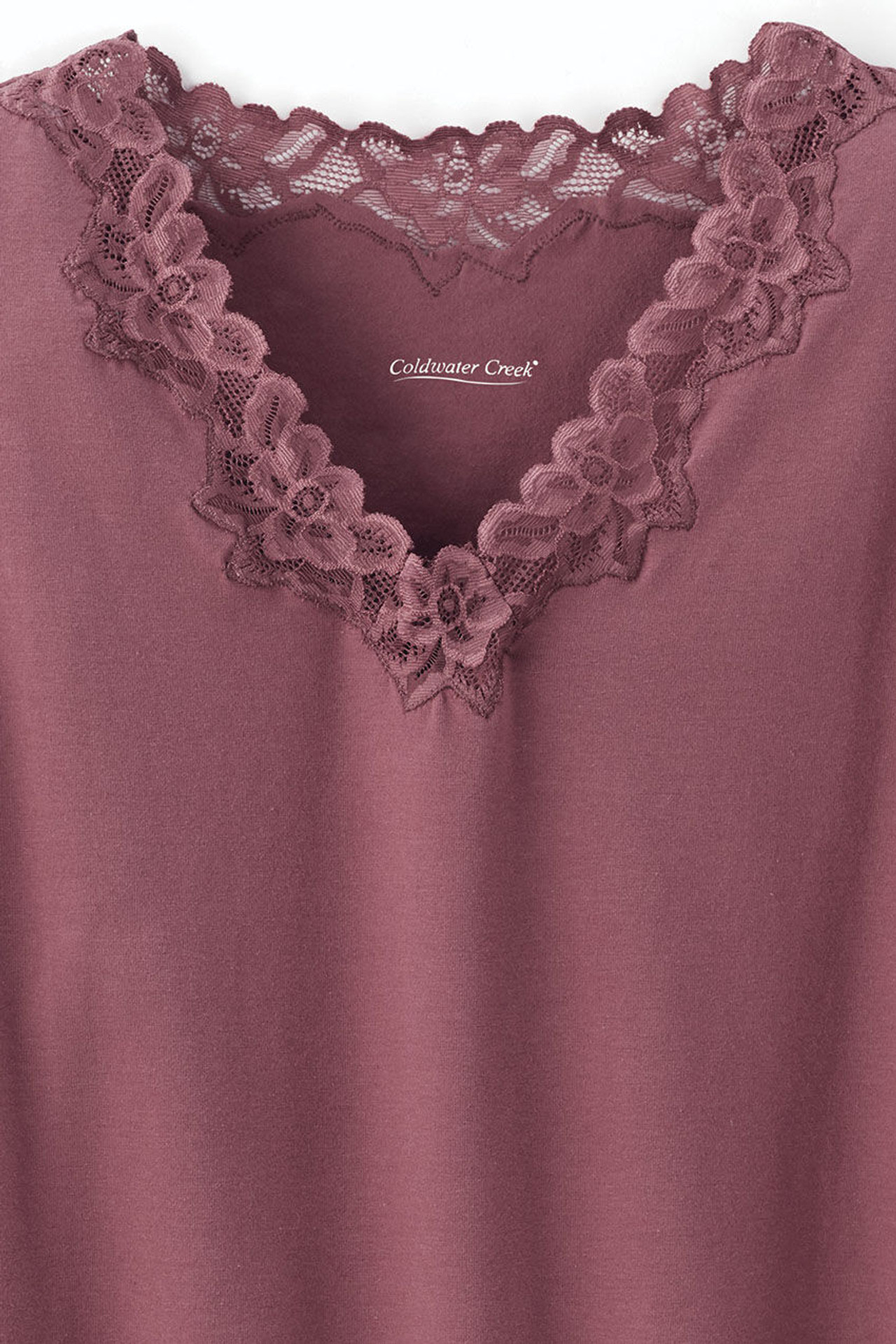 Longer Length Double Lace Tank