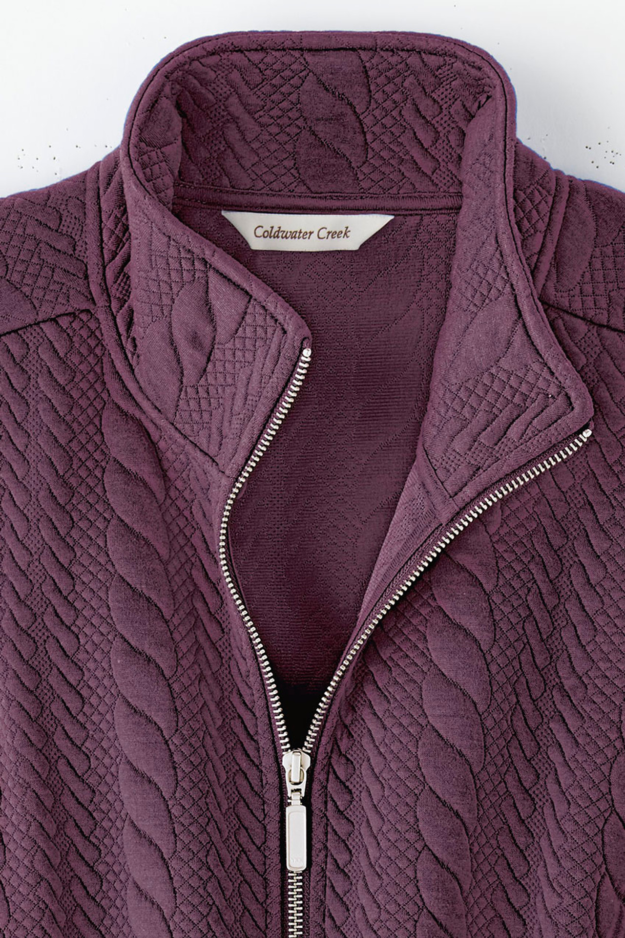 Curved Hem Cable Vest