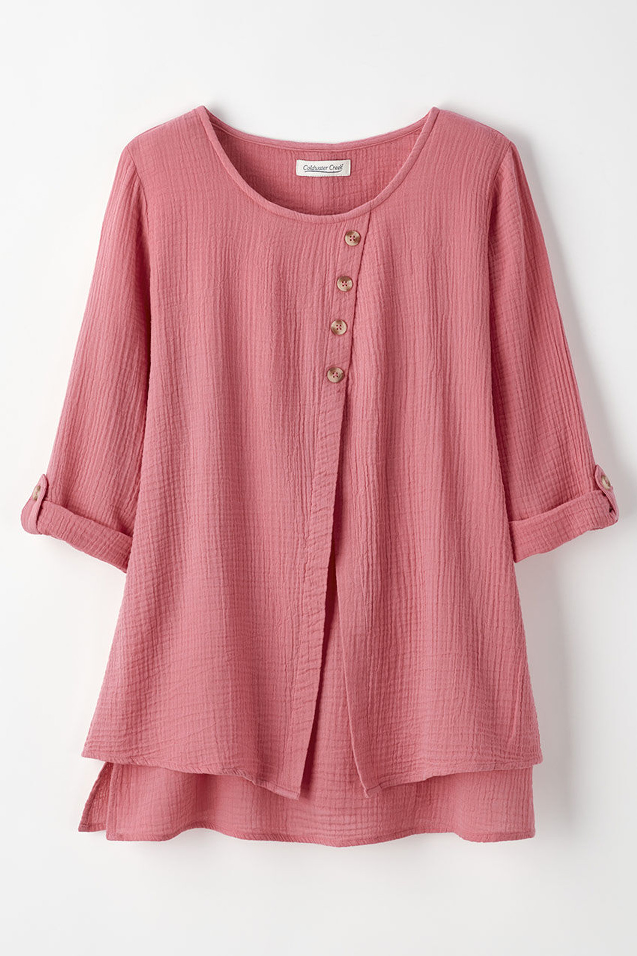 Light as Air Gauze Pullover Tunic Top