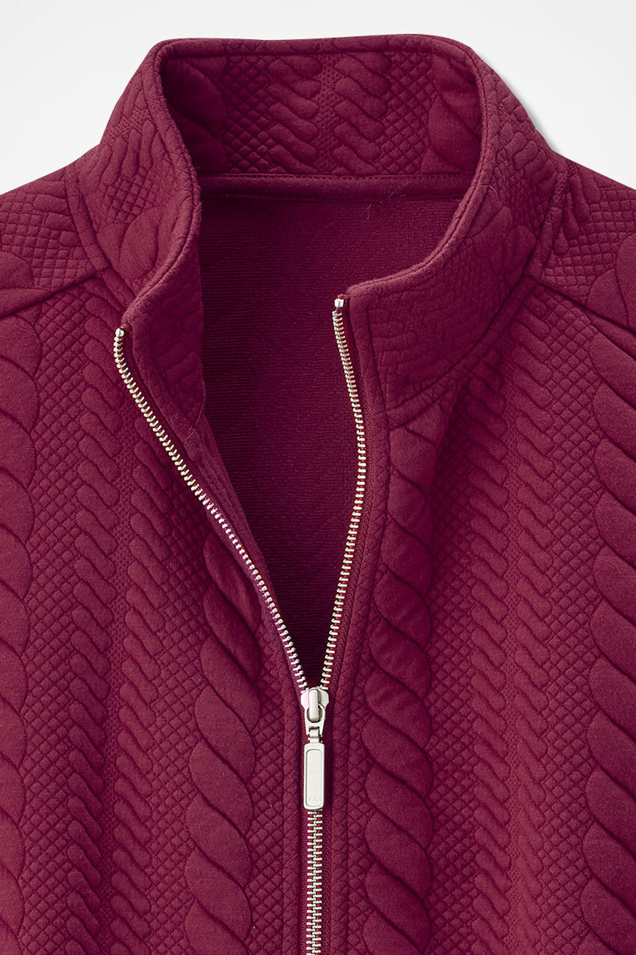 Curved Hem Cable Vest