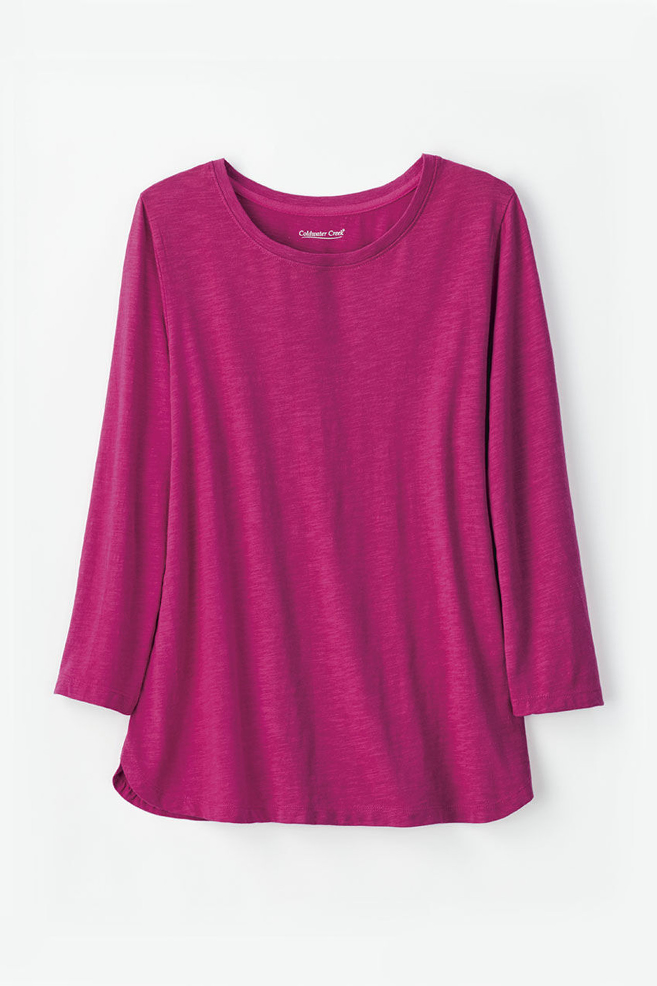 Just Right 3/4-Sleeve Slub-Knit Tee