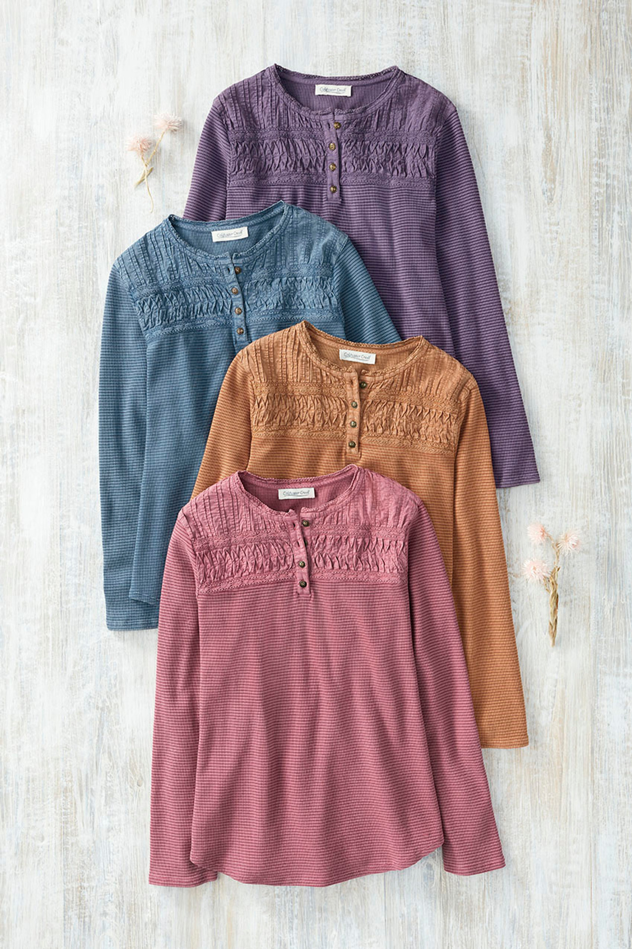Textured Knit Henley