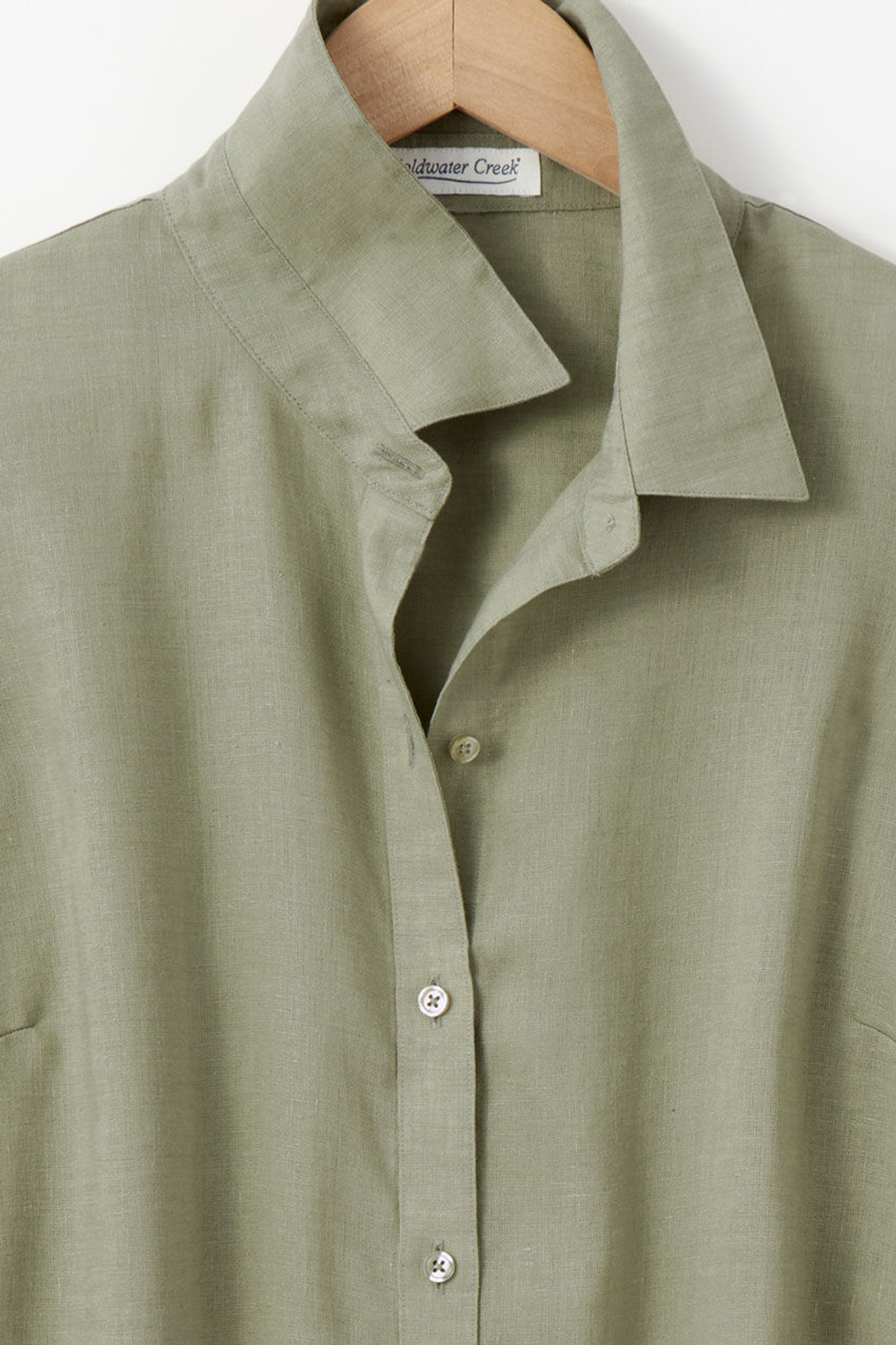 Easy-Care Linen Big Shirt