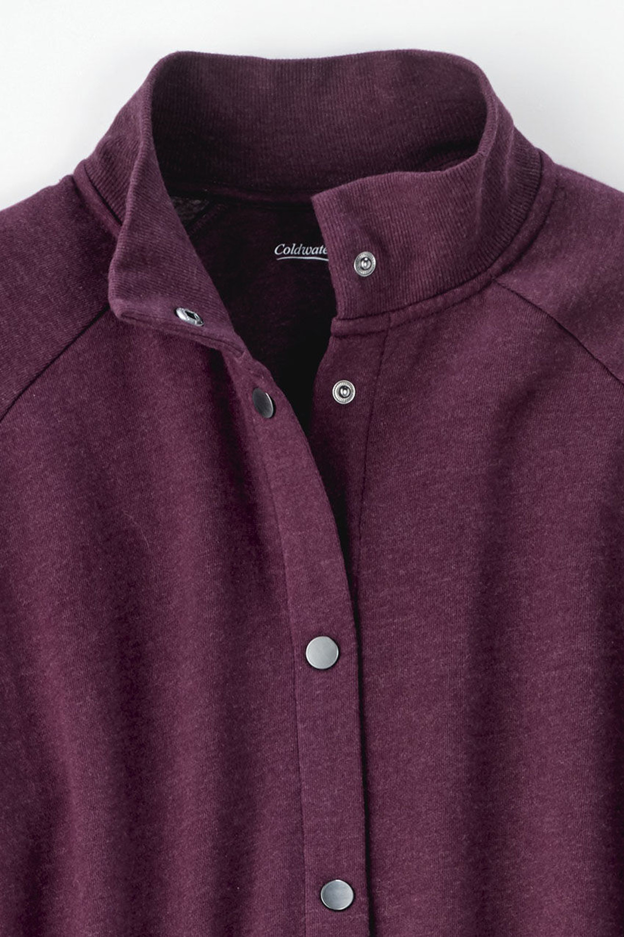 Snap-Front Sweatshirt Lounger