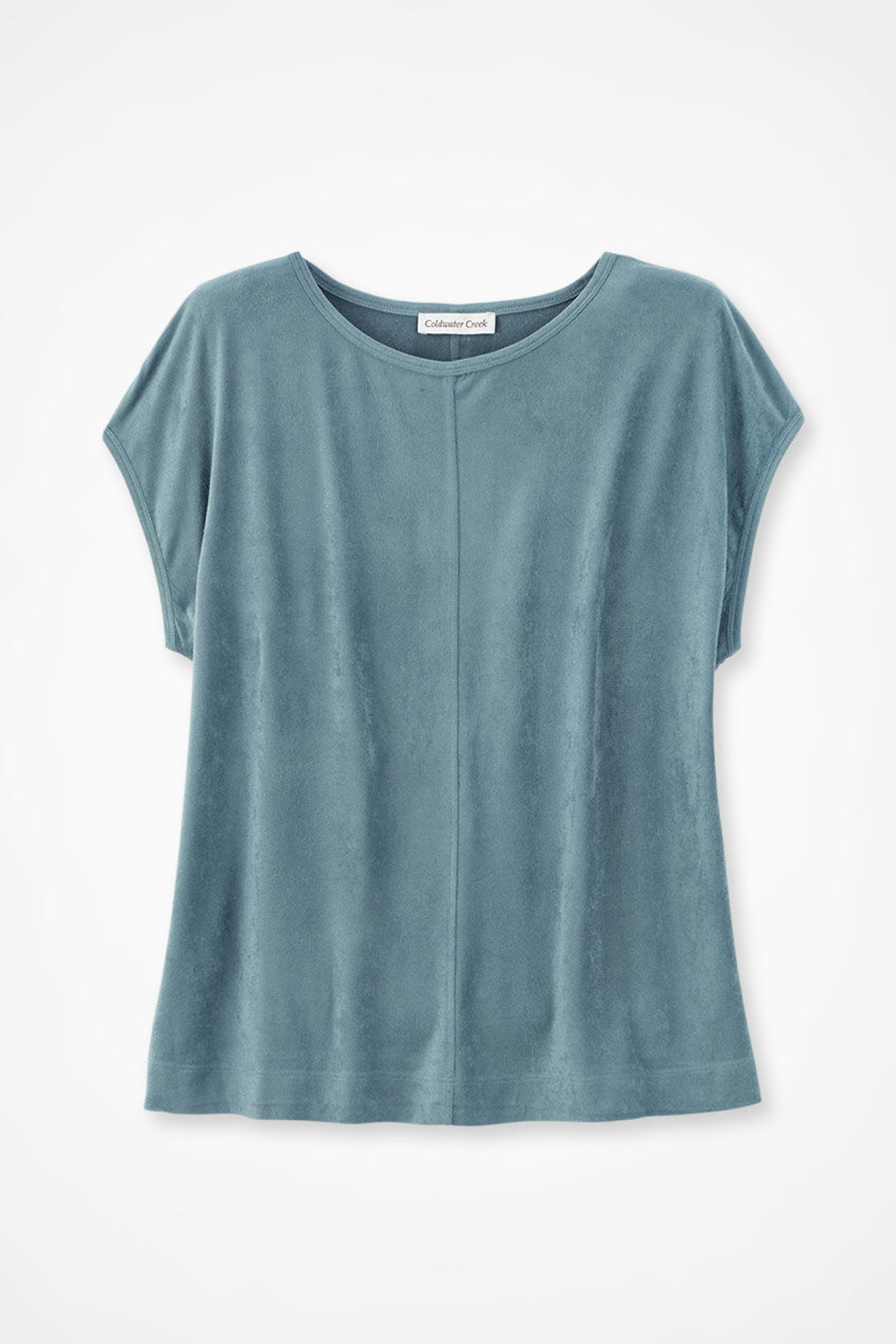Suede-Touch Stretch Tee