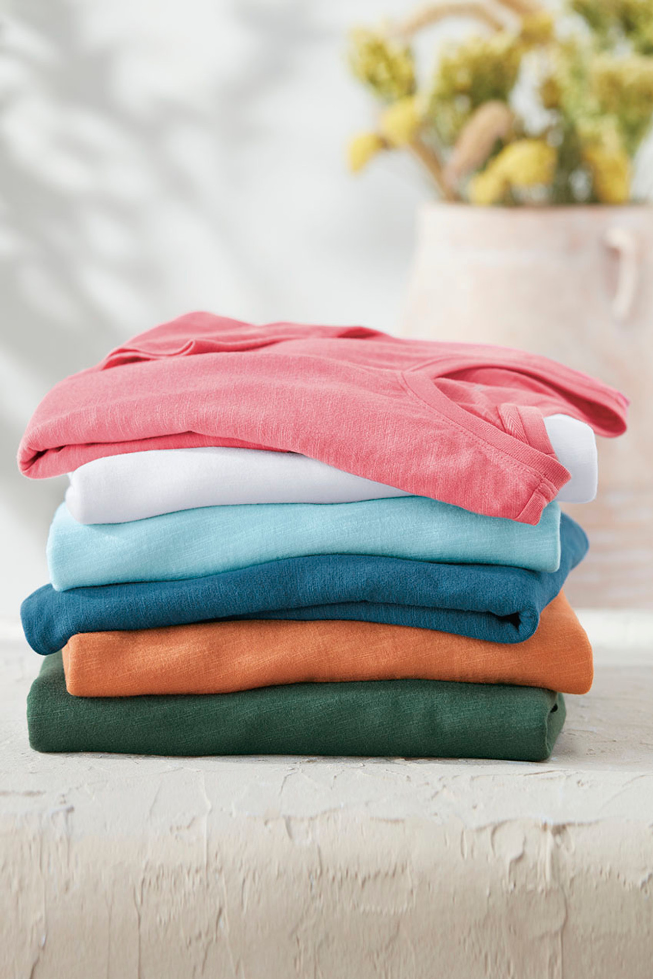 Just Right 3/4-Sleeve Slub-Knit Tee