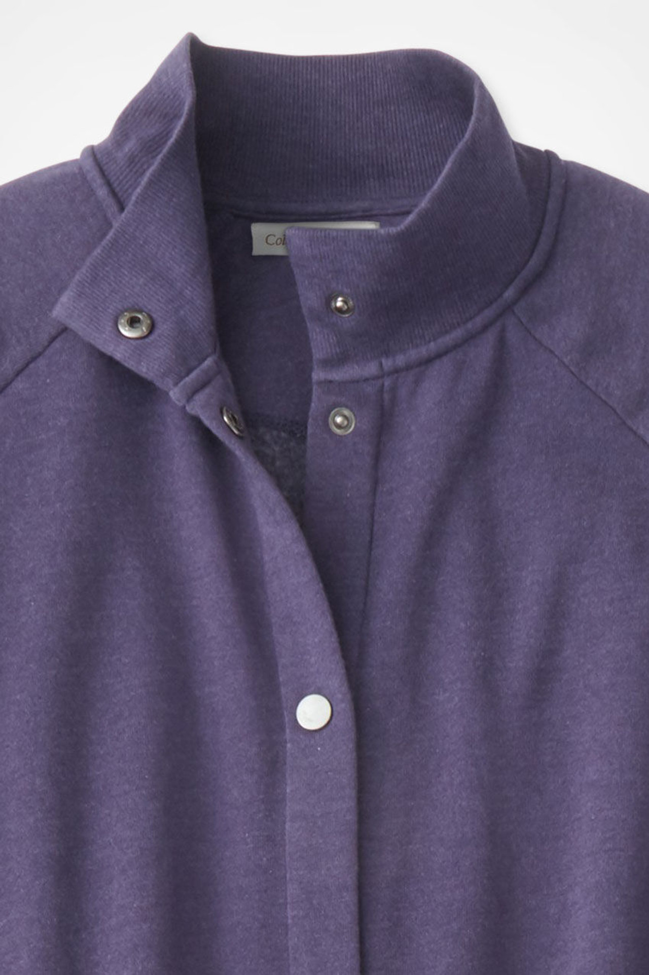 Snap-Front Sweatshirt Lounger