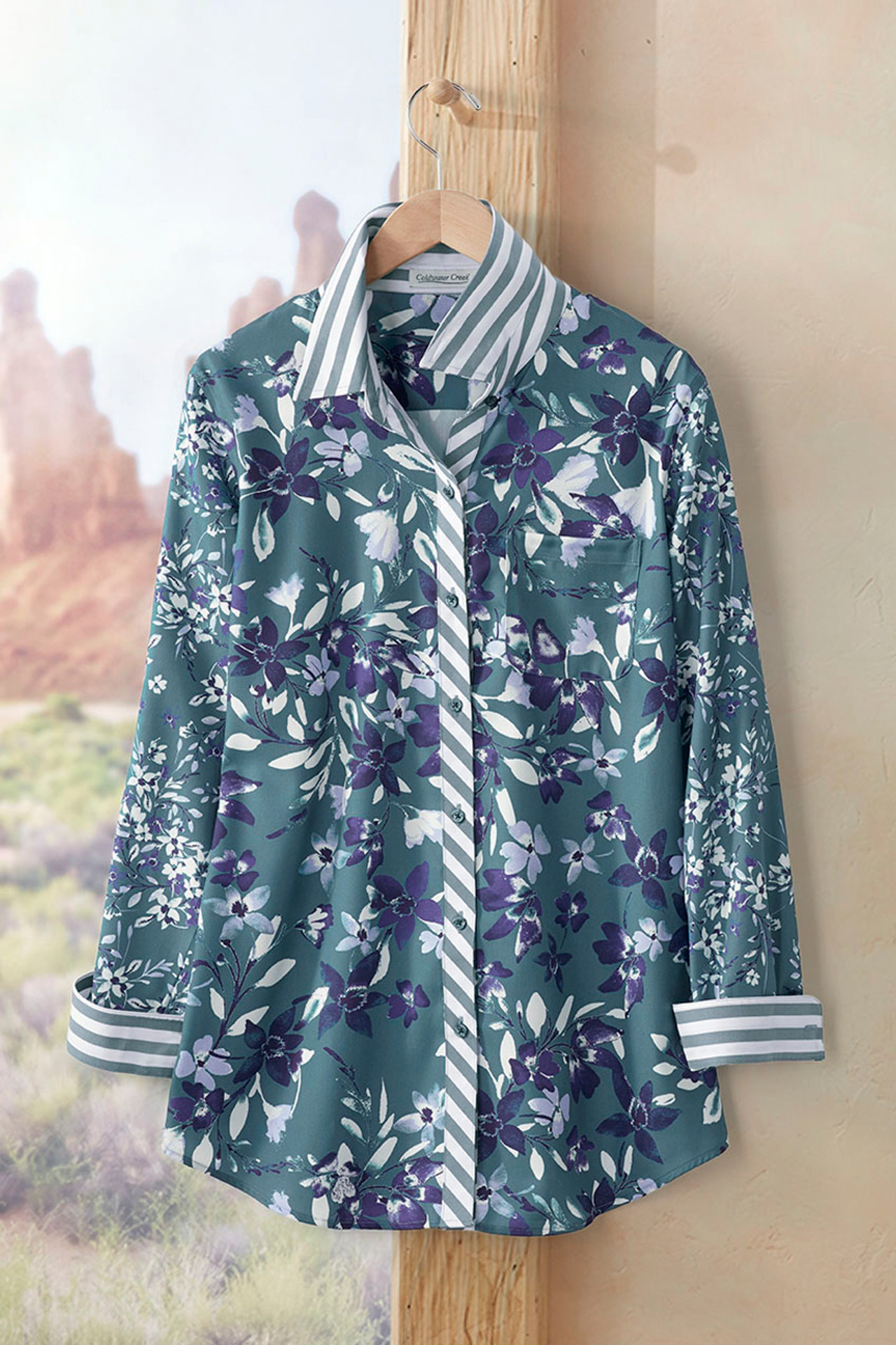 Midnight Skies Luxe Touch No Iron Tunic