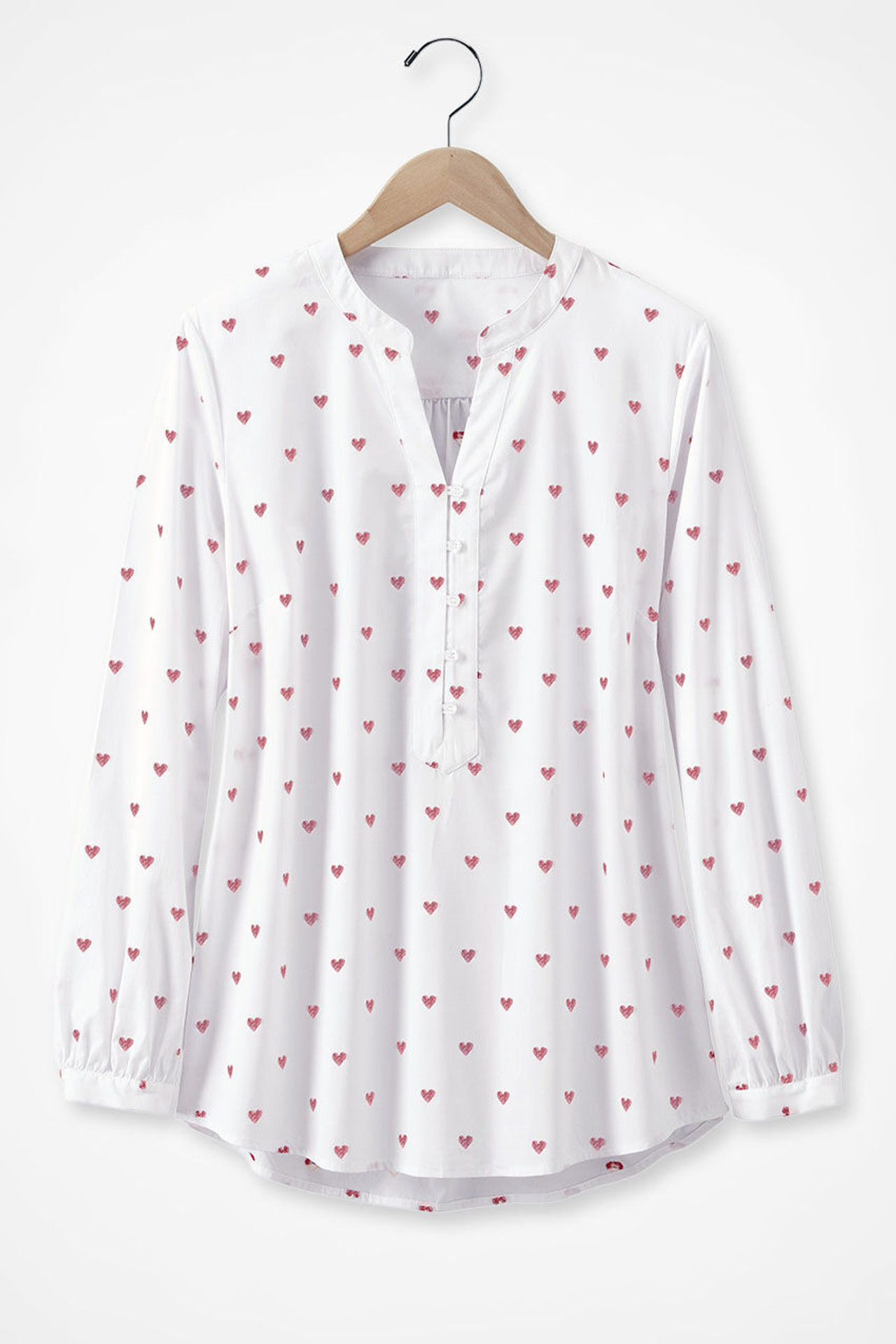 So In Love Long-Sleeve Blouse