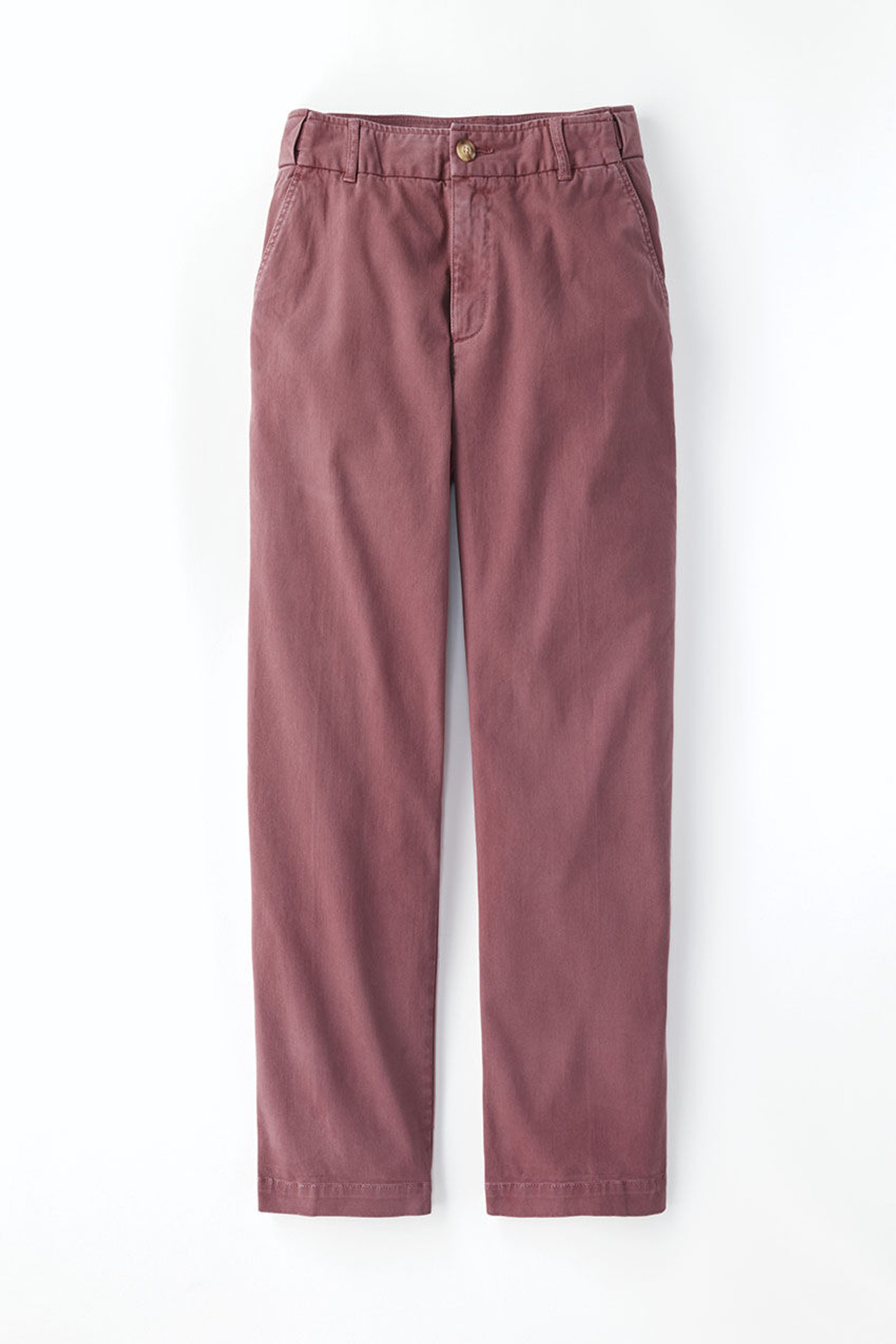 Hidden Stretch-Waist Chino Crops