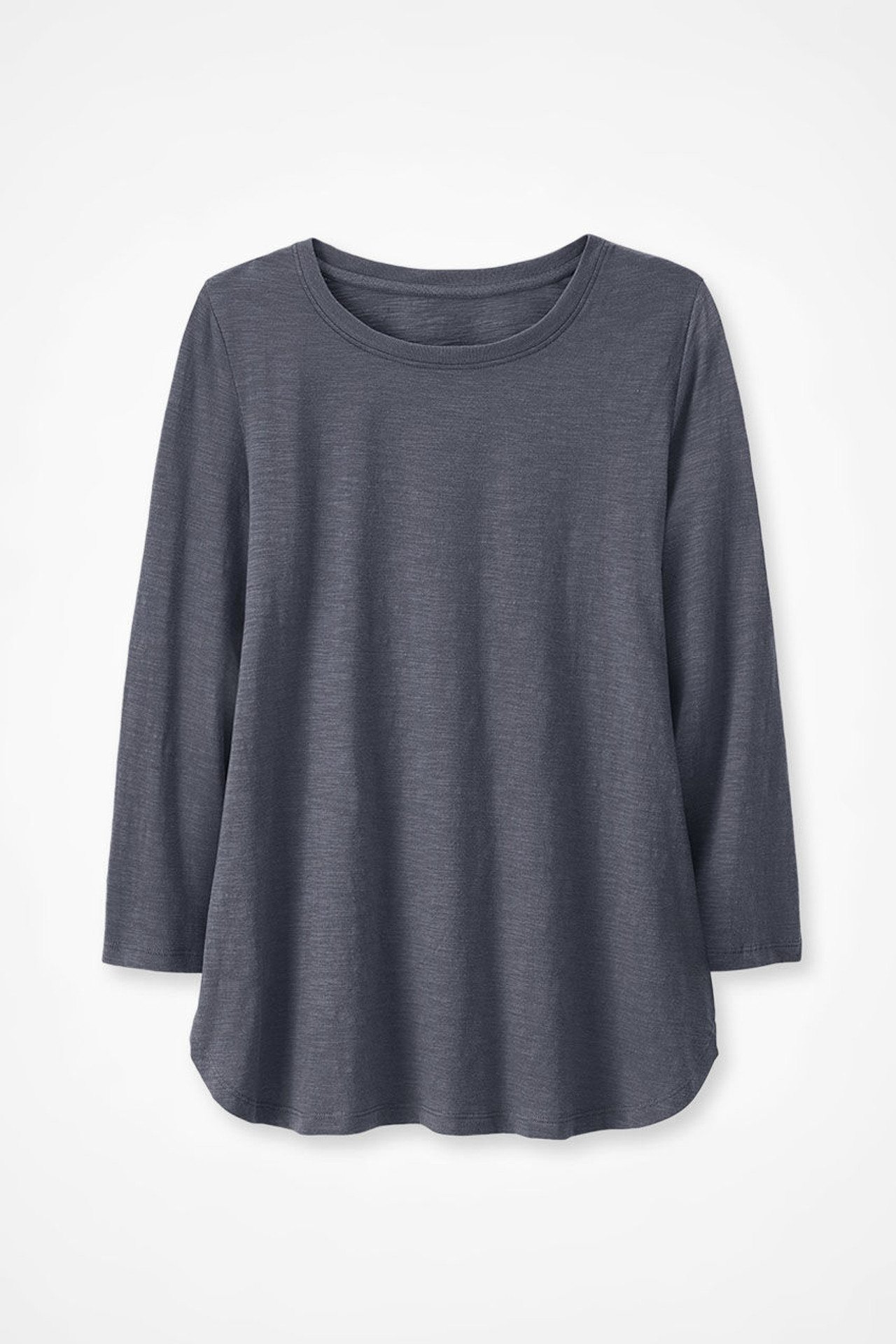 Just Right 3/4-Sleeve Slub-Knit Tee