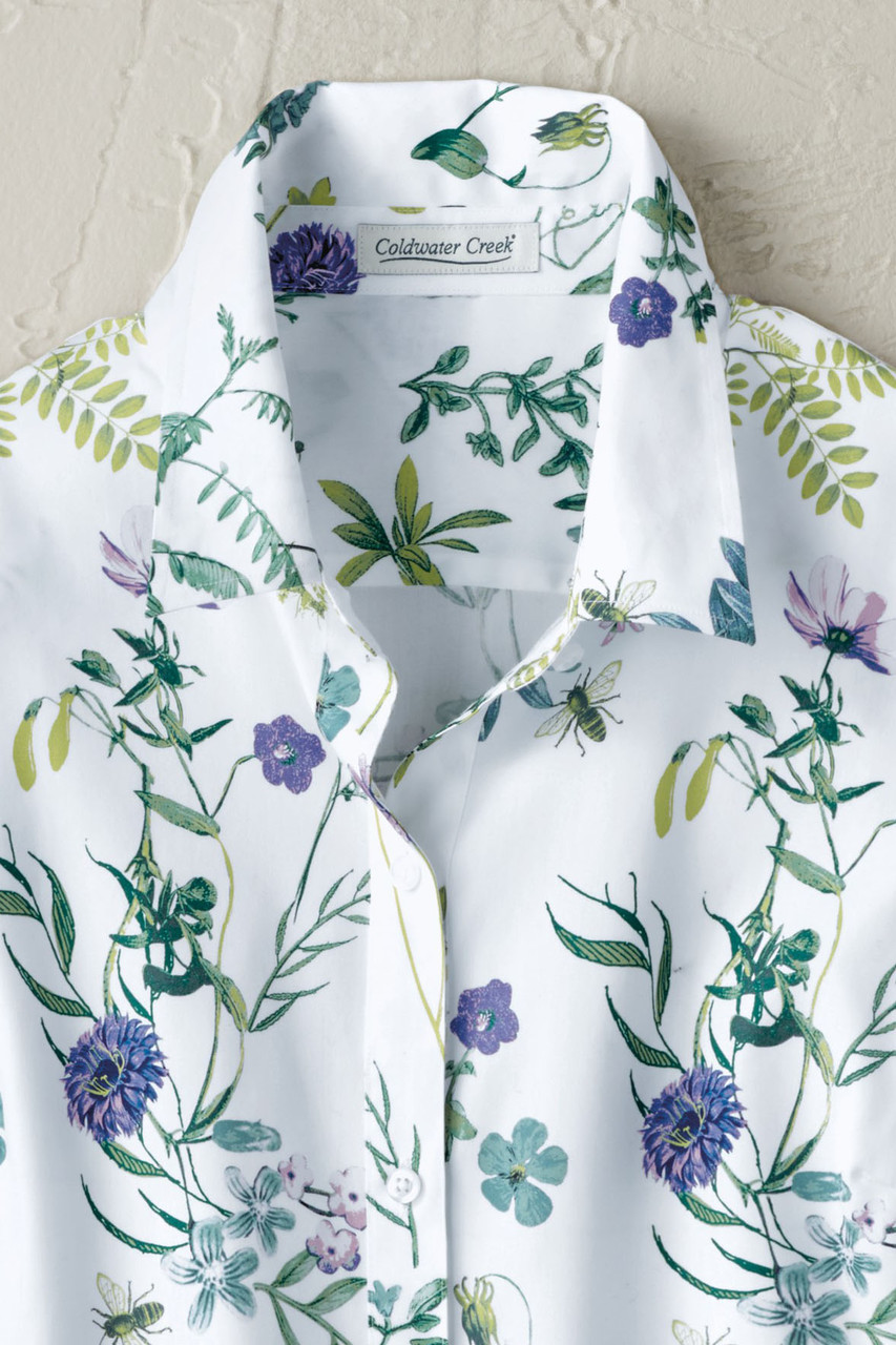 Mary’s Meadow 3/4-Sleeve No-Iron Shirt