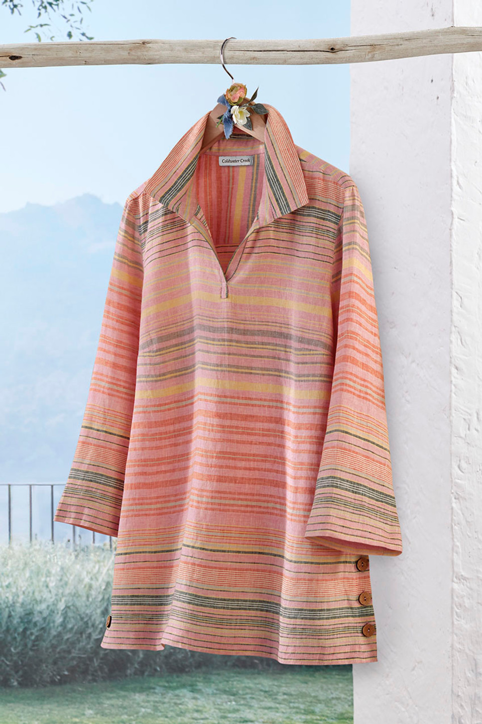 Sanguine Stripes Linen Shirt