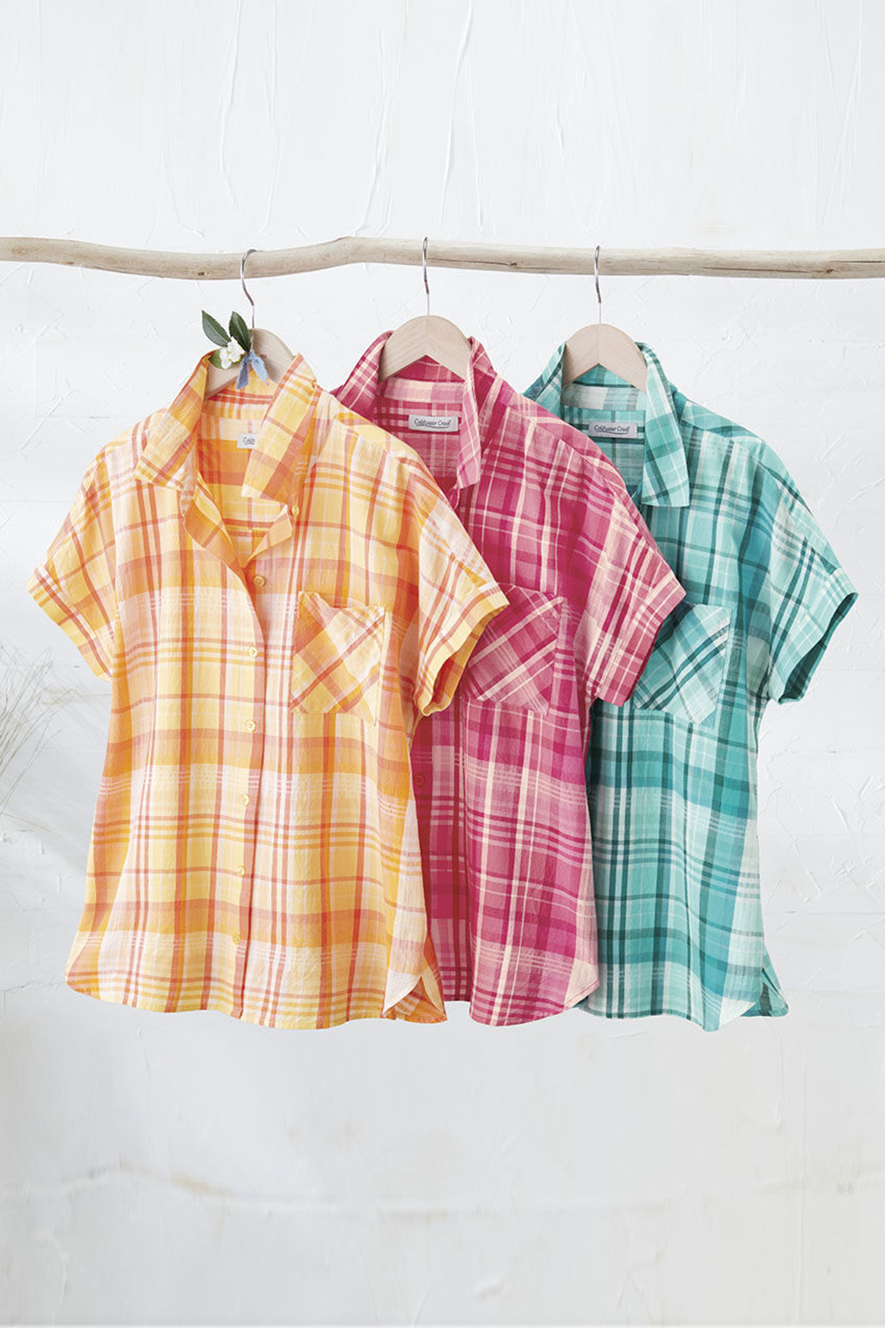 Riverside Madras Plaid Top