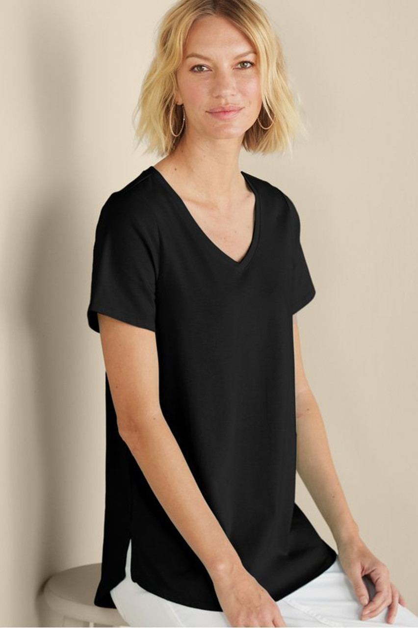 SoftEssential™ Supima® Isabel Short Sleeve Tunic