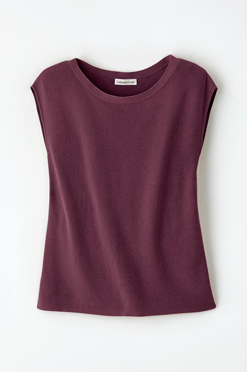 Cap Sleeve Sweater Tee