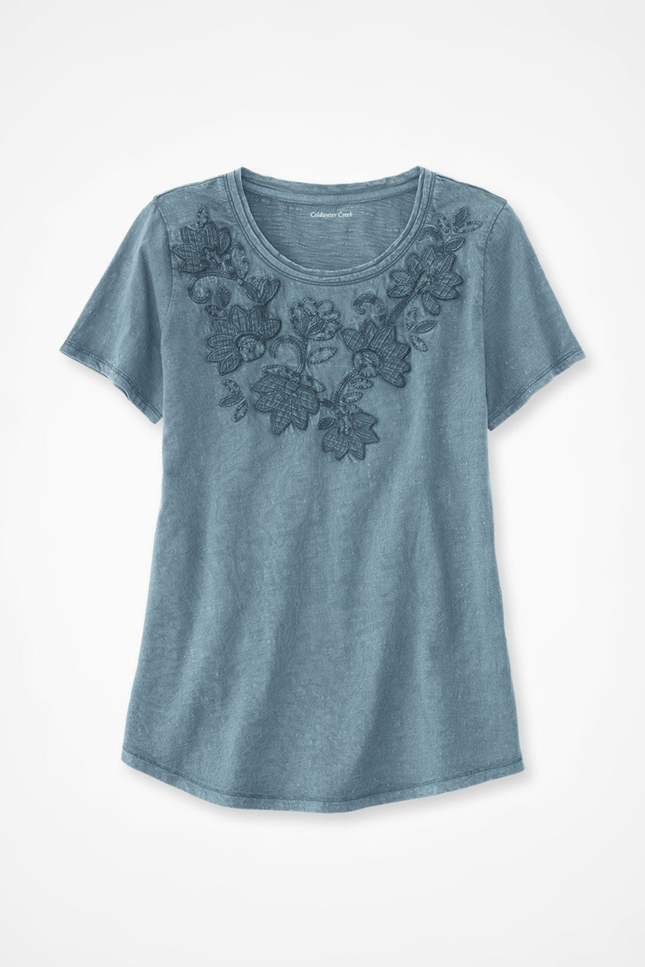 Swirling Petals Slub Tee