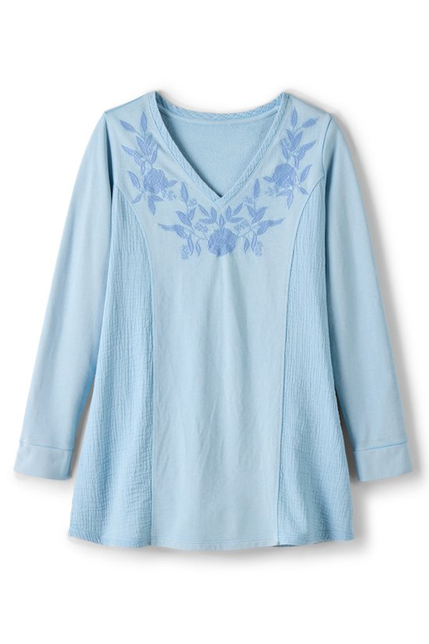 Salome French Terry & Gauze Tunic