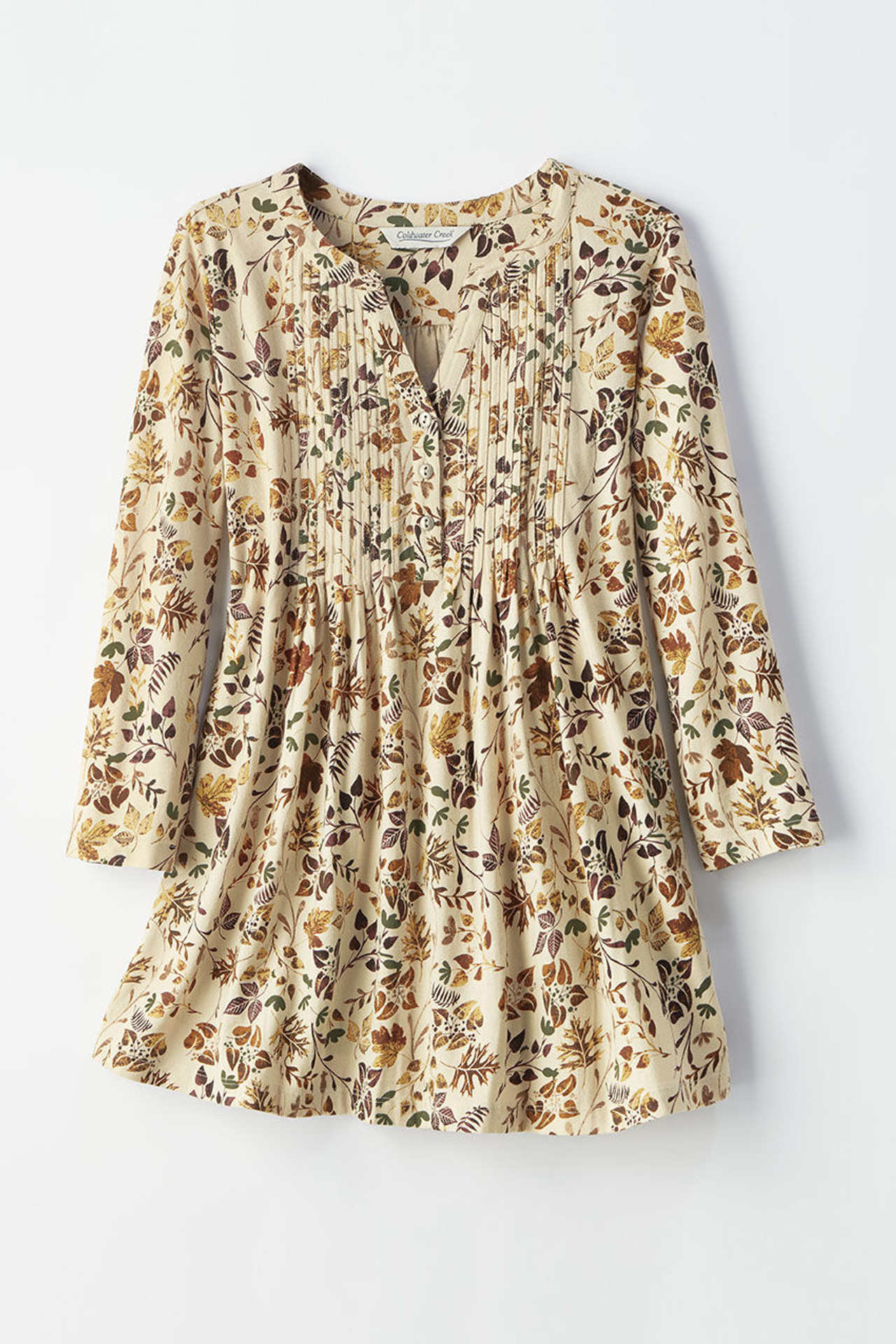Lana Pintuck Henley Tunic