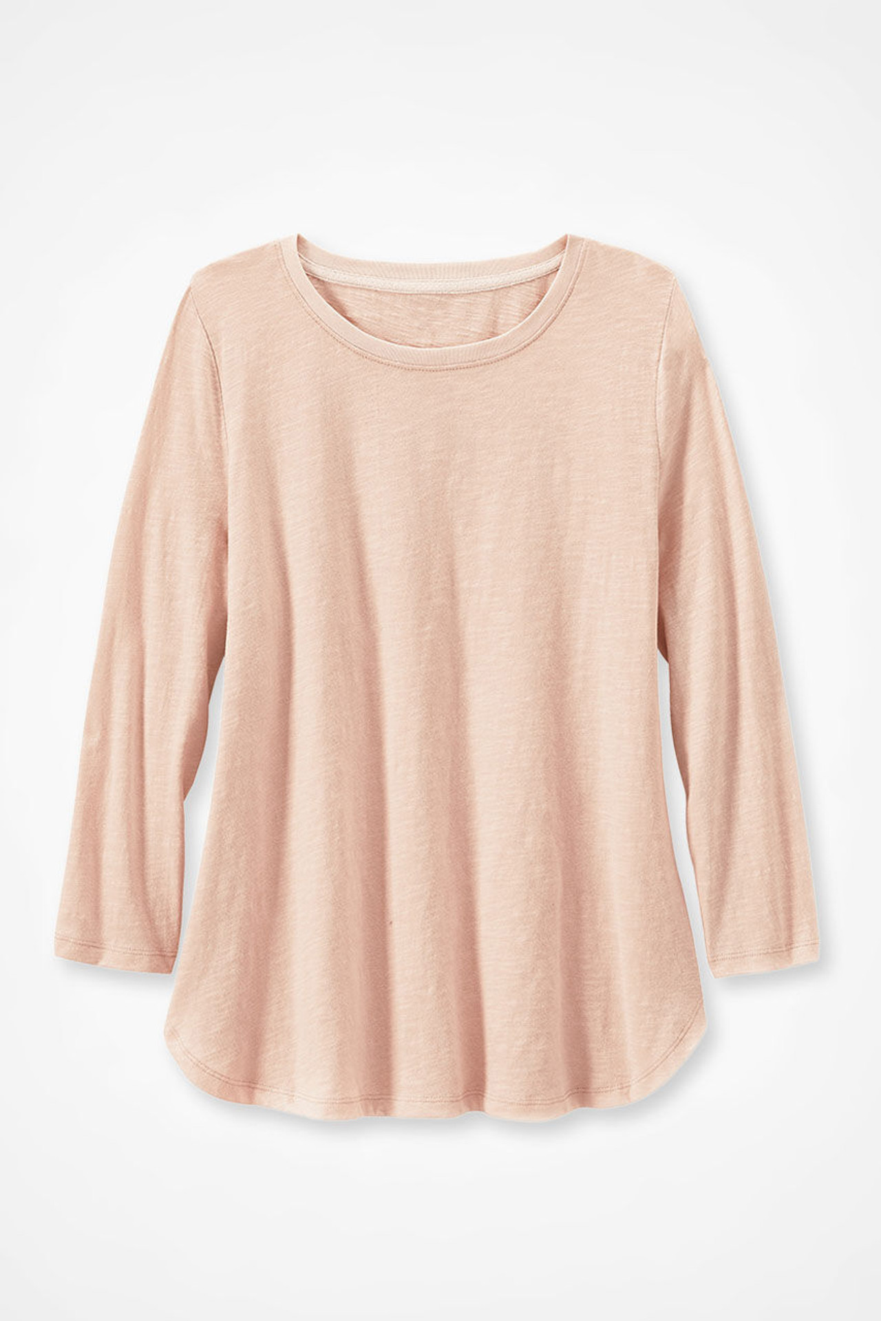 Just Right 3/4-Sleeve Slub-Knit Tee